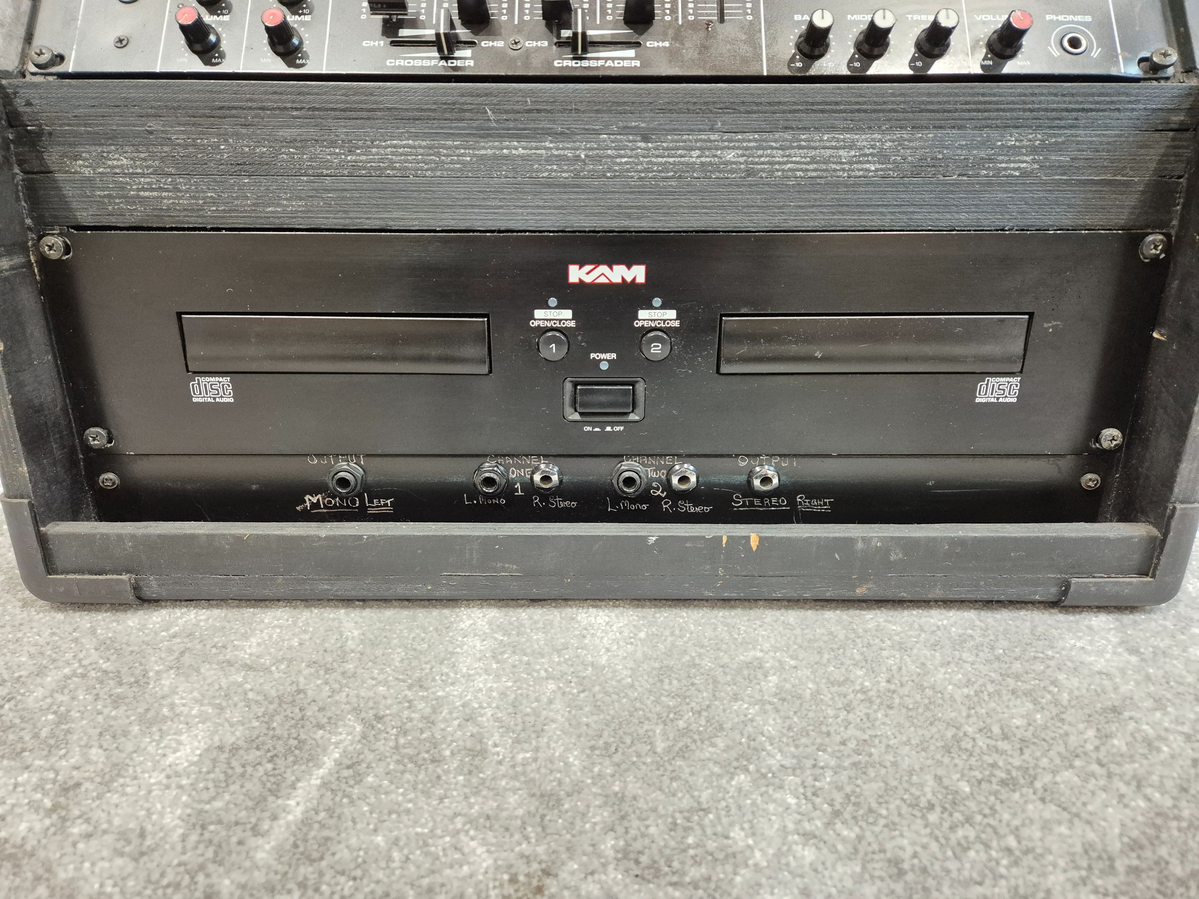 KAM KCD 950 DJ Player - Dual CD Player w/ Wooden Case - Image 2