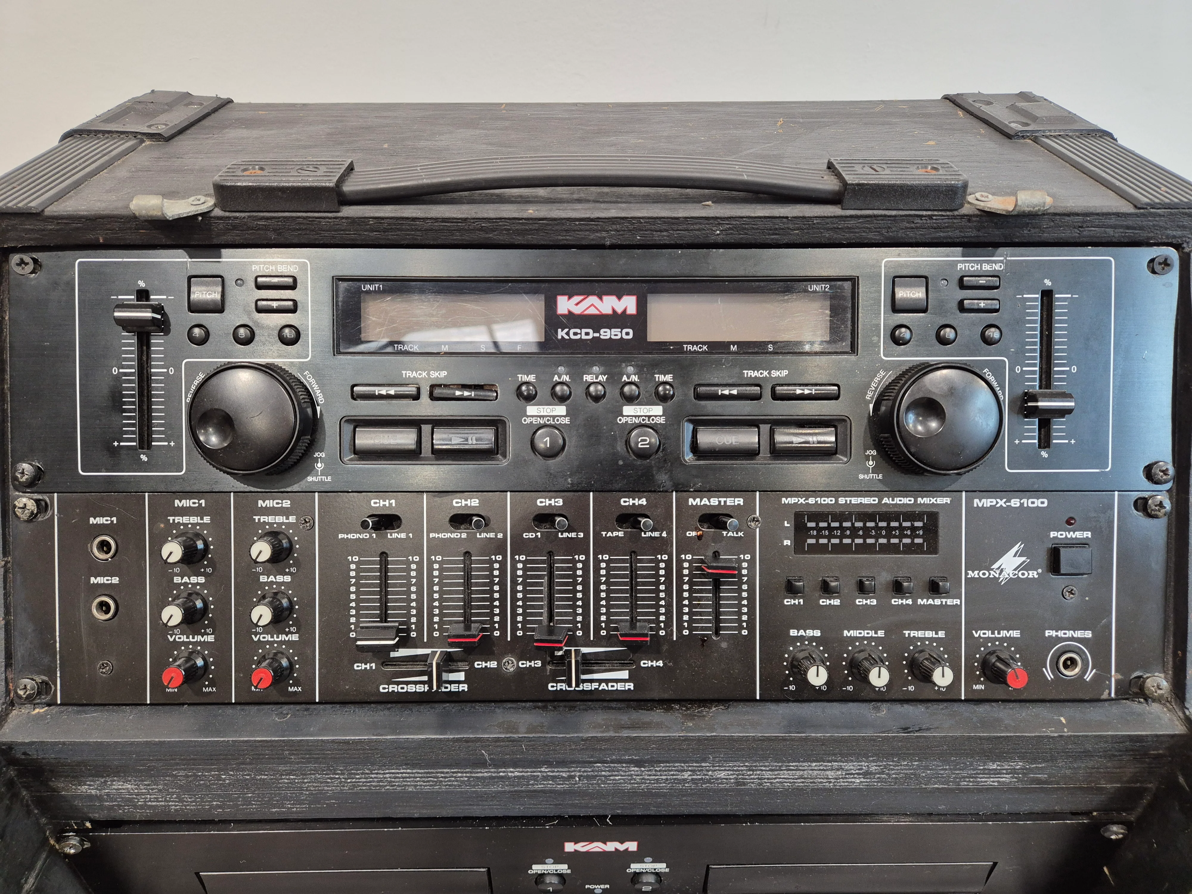 KAM KCD 950 DJ Player - Dual CD Player w/ Wooden Case - Image 3