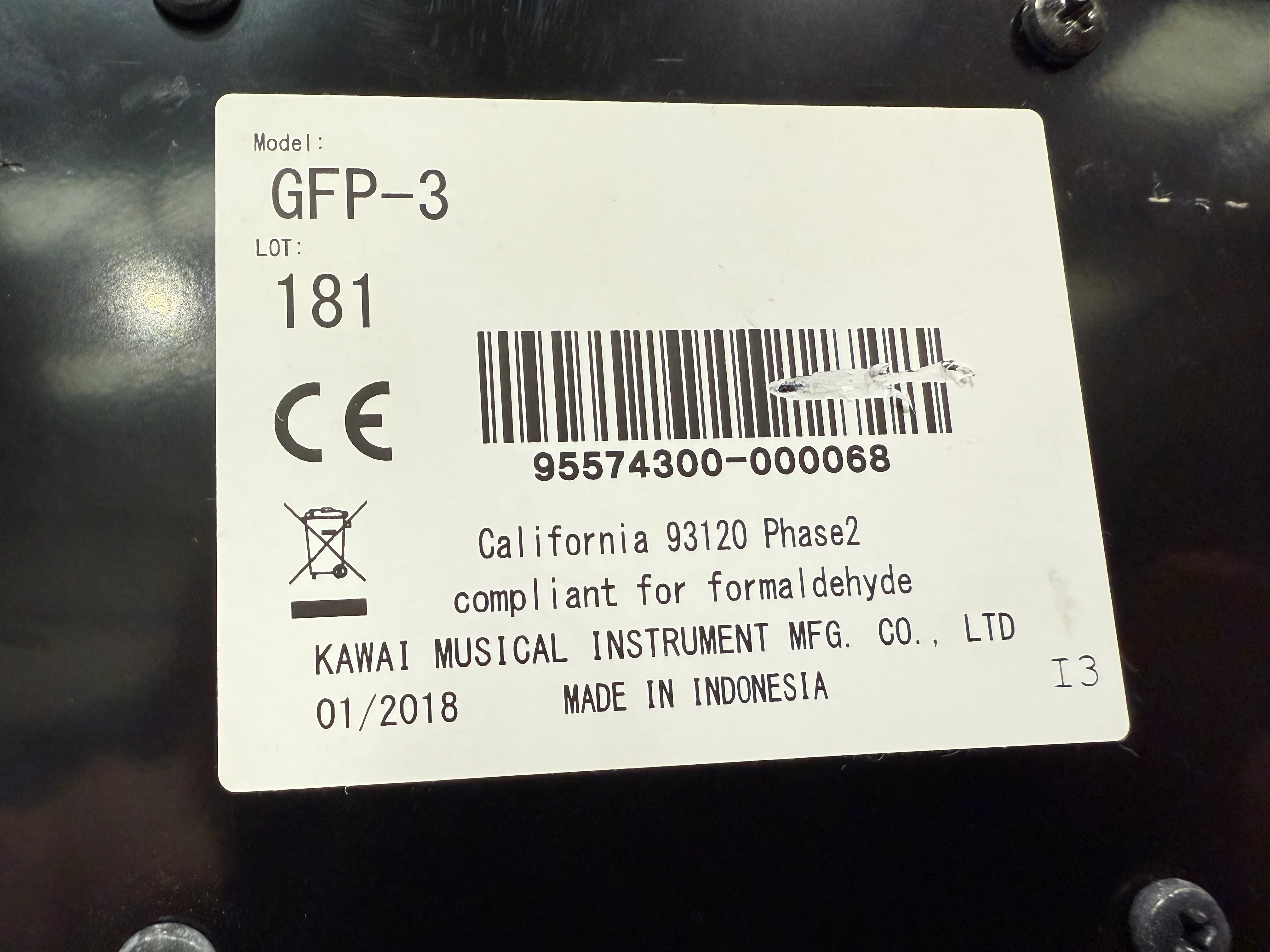 Kawai GFP-3 Triple Pedal Keyboard Unit - Image 6