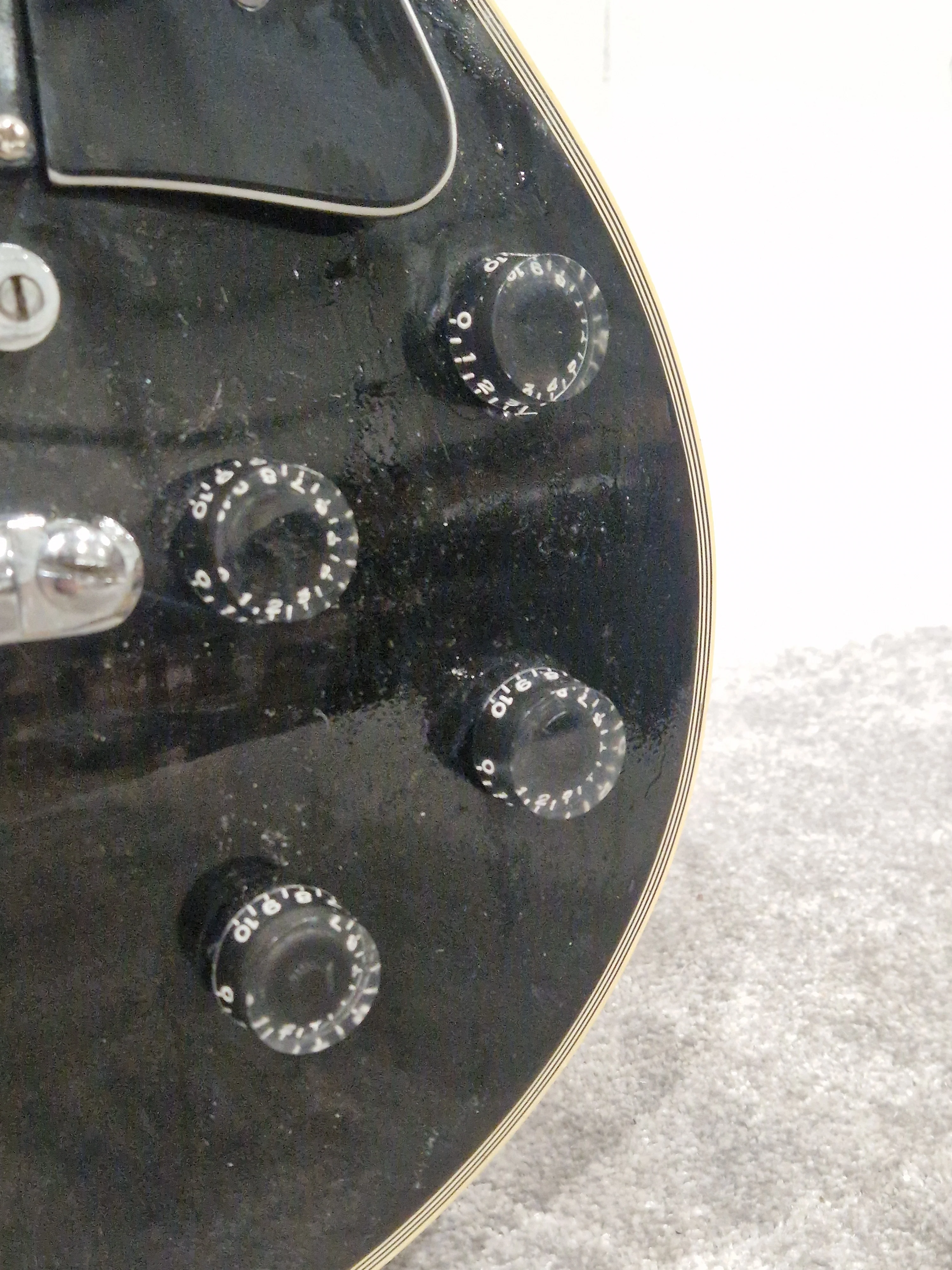 Kay Black Les Paul Style Electric Guitar - Solid Body - Good - Image 13
