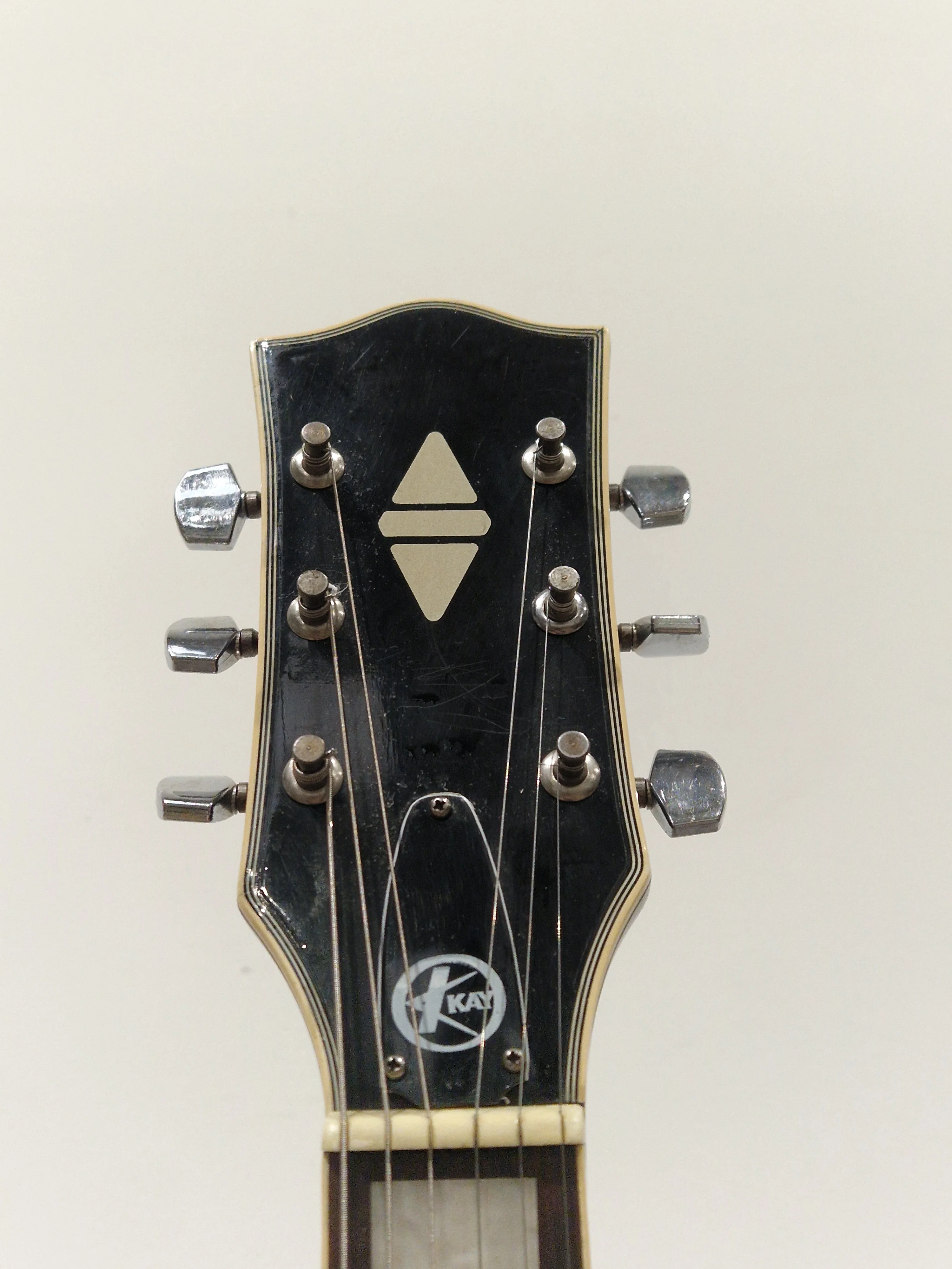 Kay Black Les Paul Style Electric Guitar - Solid Body - Good - Image 4