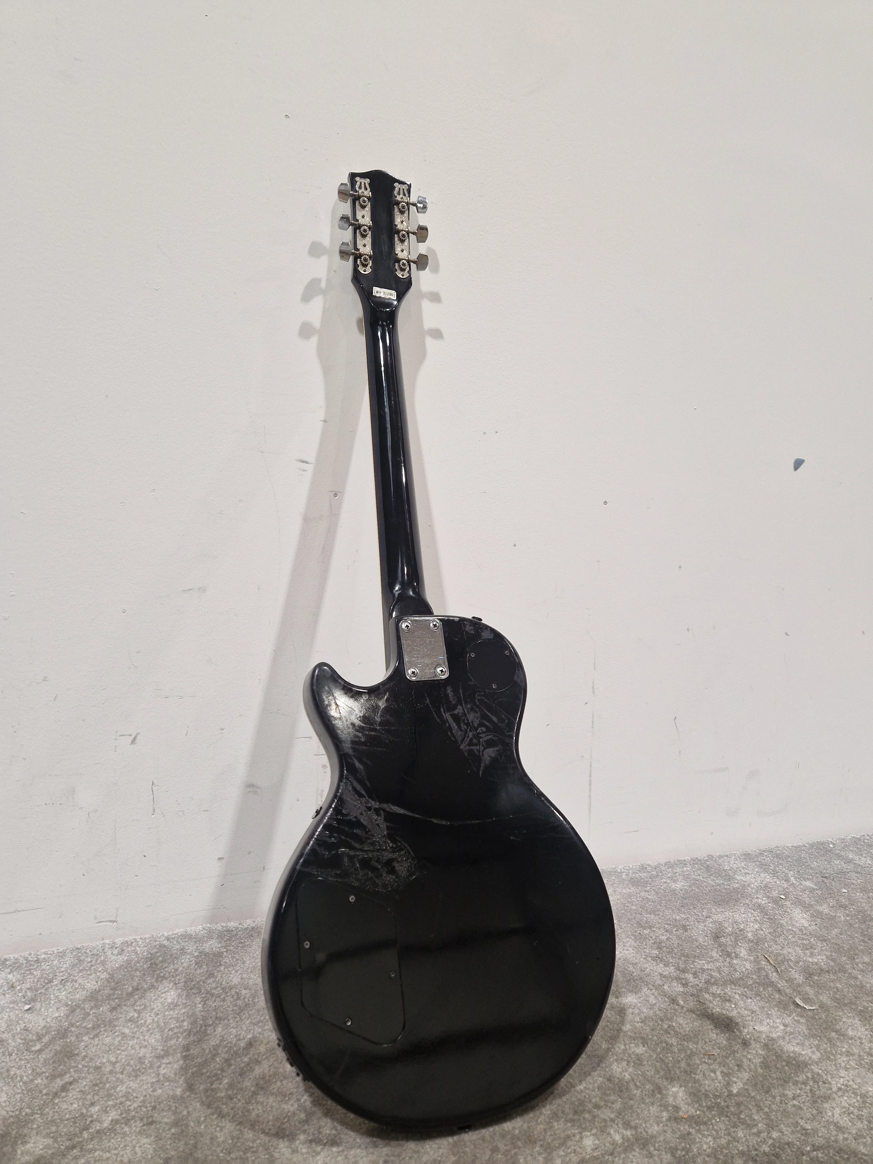 Kay Black Les Paul Style Electric Guitar - Solid Body - Good - Image 5