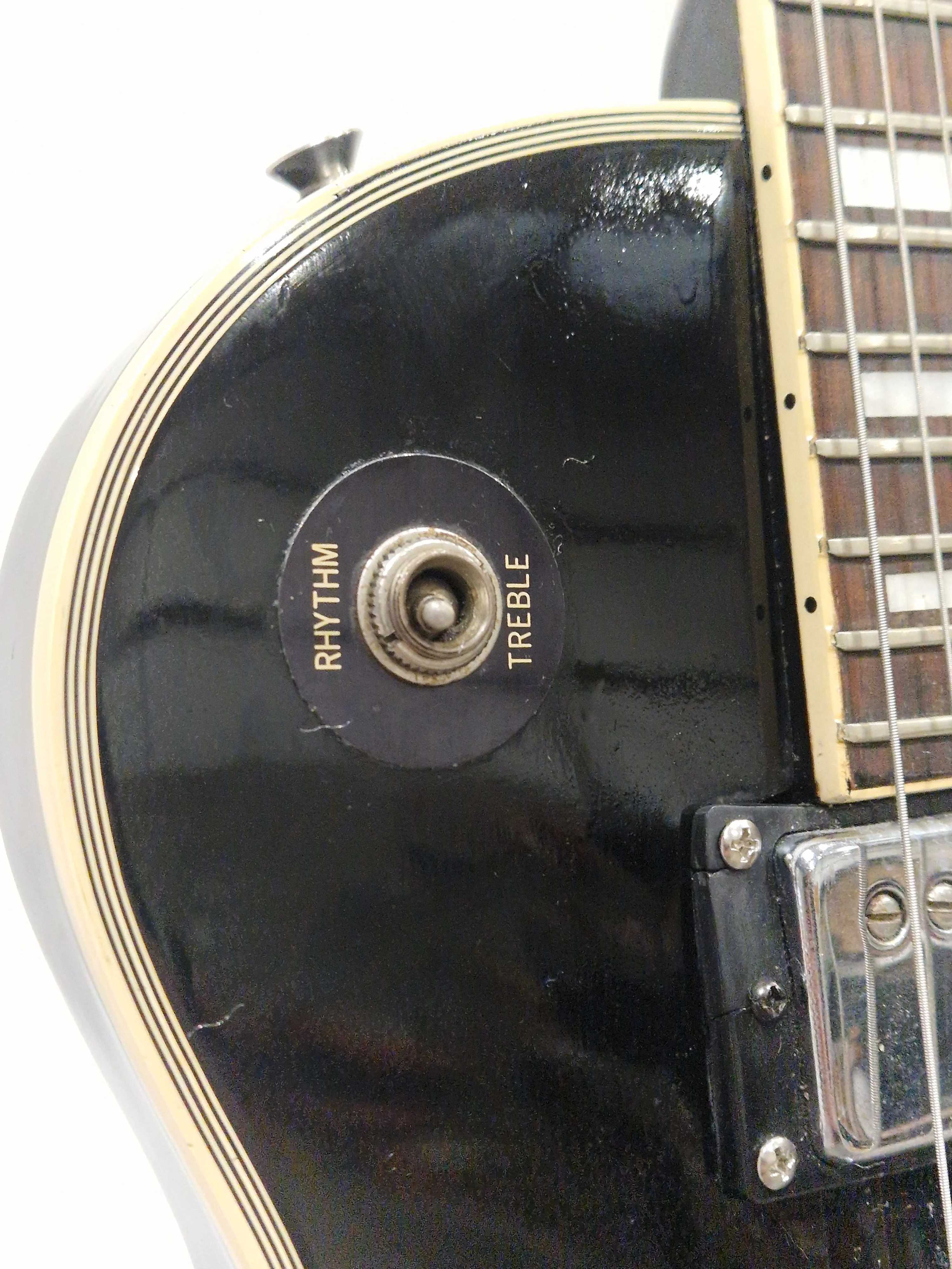 Kay Black Les Paul Style Electric Guitar - Solid Body - Good - Image 7