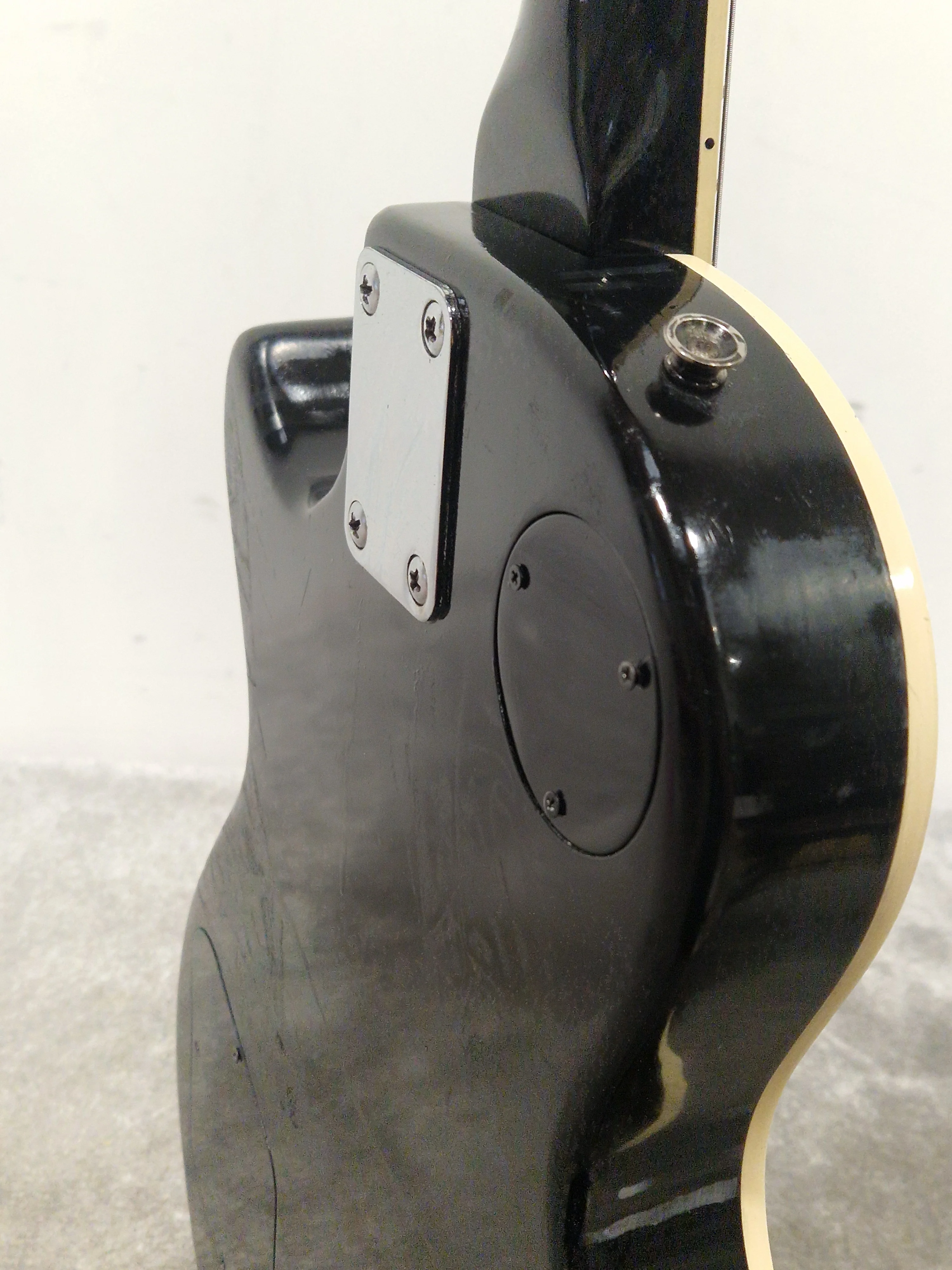 Kay Black Les Paul Style Electric Guitar - Solid Body - Good - Image 9