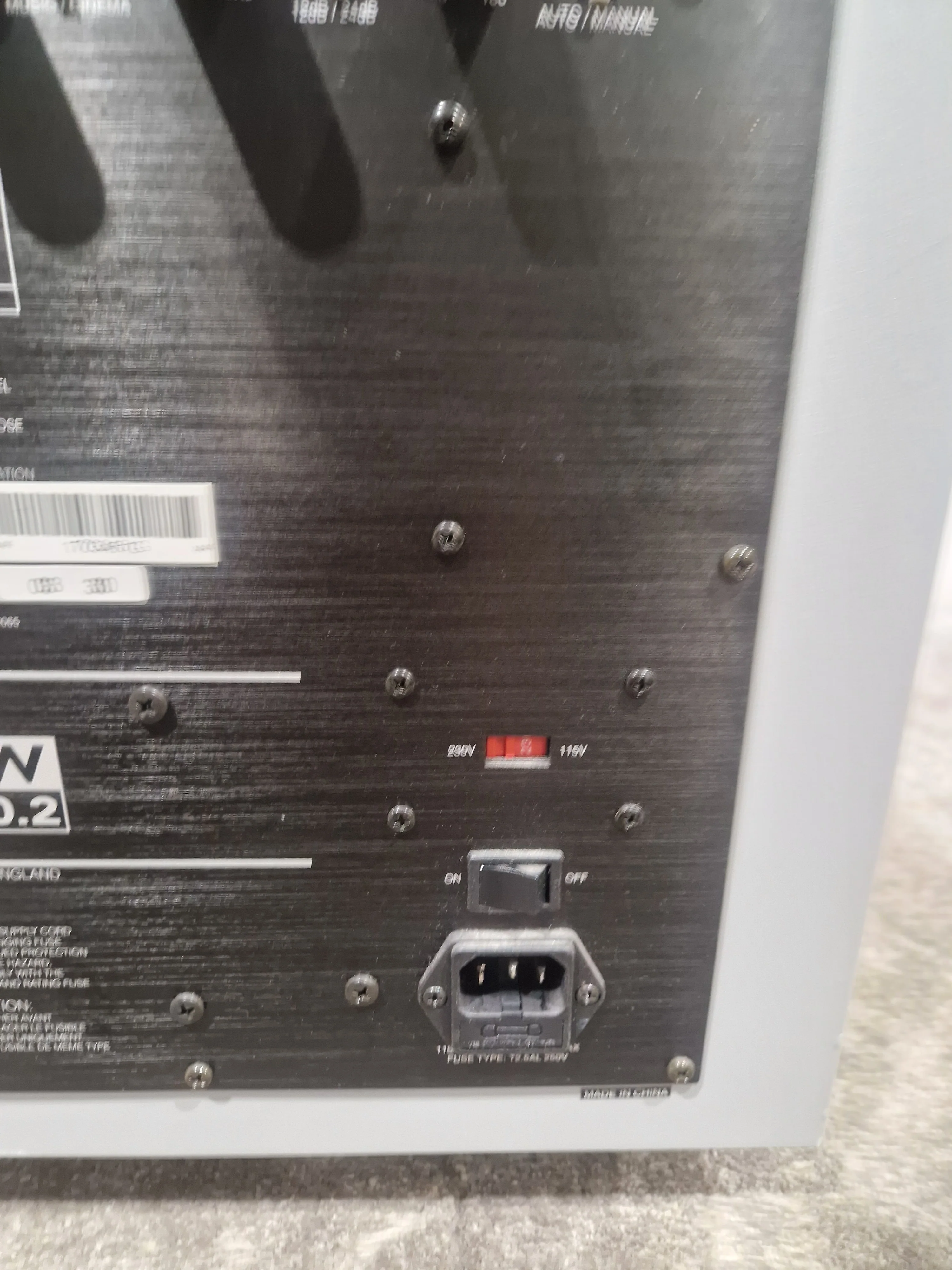 KEF E305 Subwoofer SIlver Subwoofer - Spares or Repair - Image 2