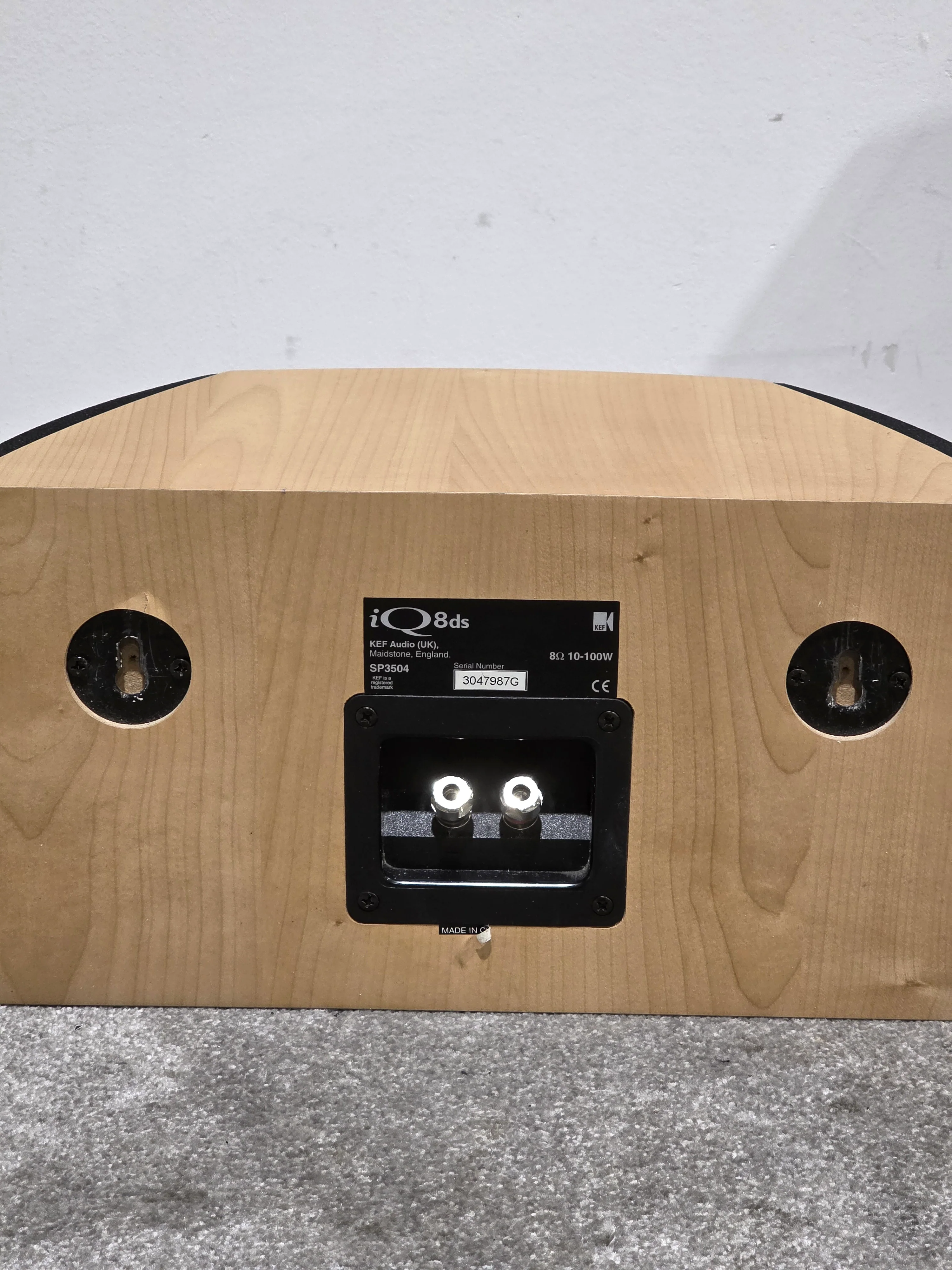 KEF iQ8ds - Pair of Speakers - Light Wood/Maple - Excellent w/ Original Box - Image 5
