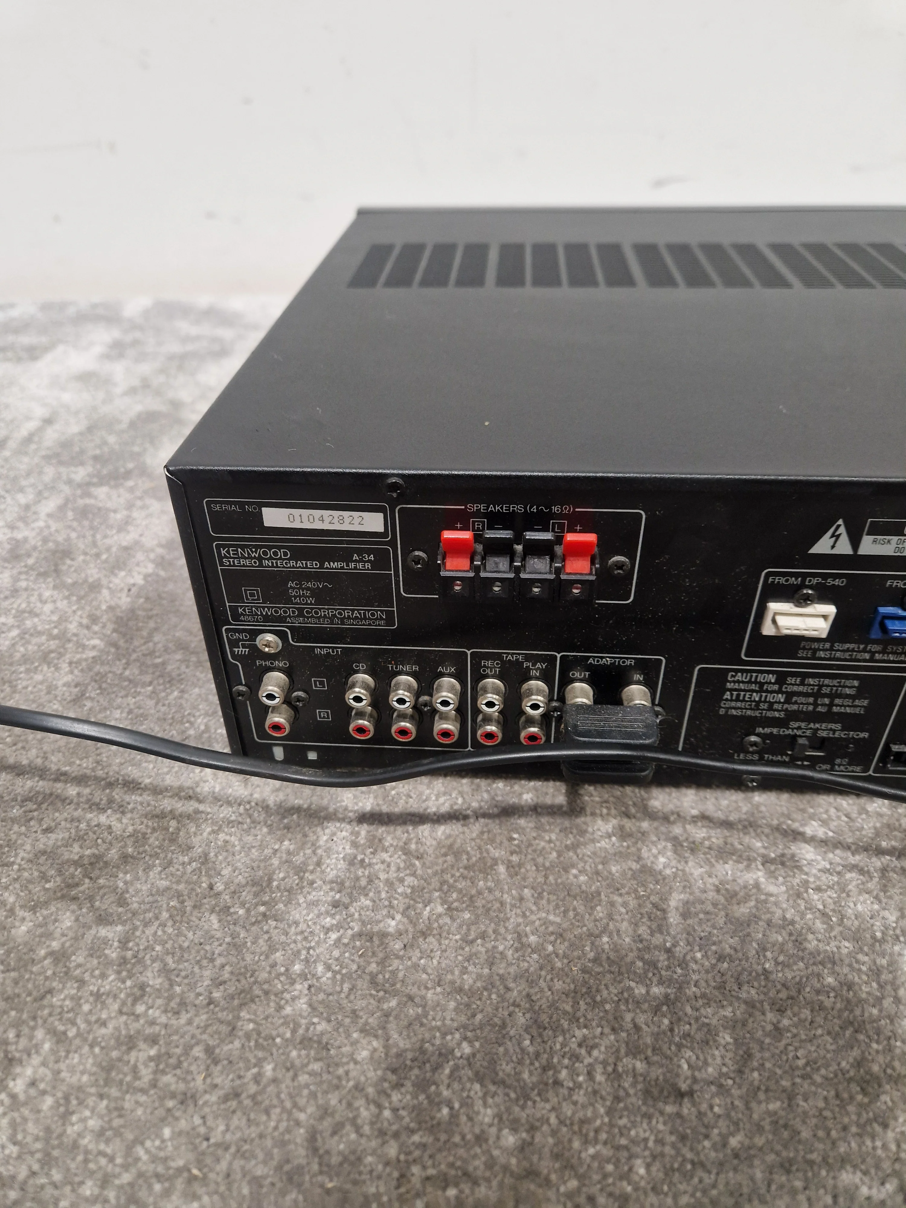 Kenwood A-34 Amplifier And T-74l Synthesizer - High Power, Versatile Sound - Good w/ Manuals & remote - Image 11