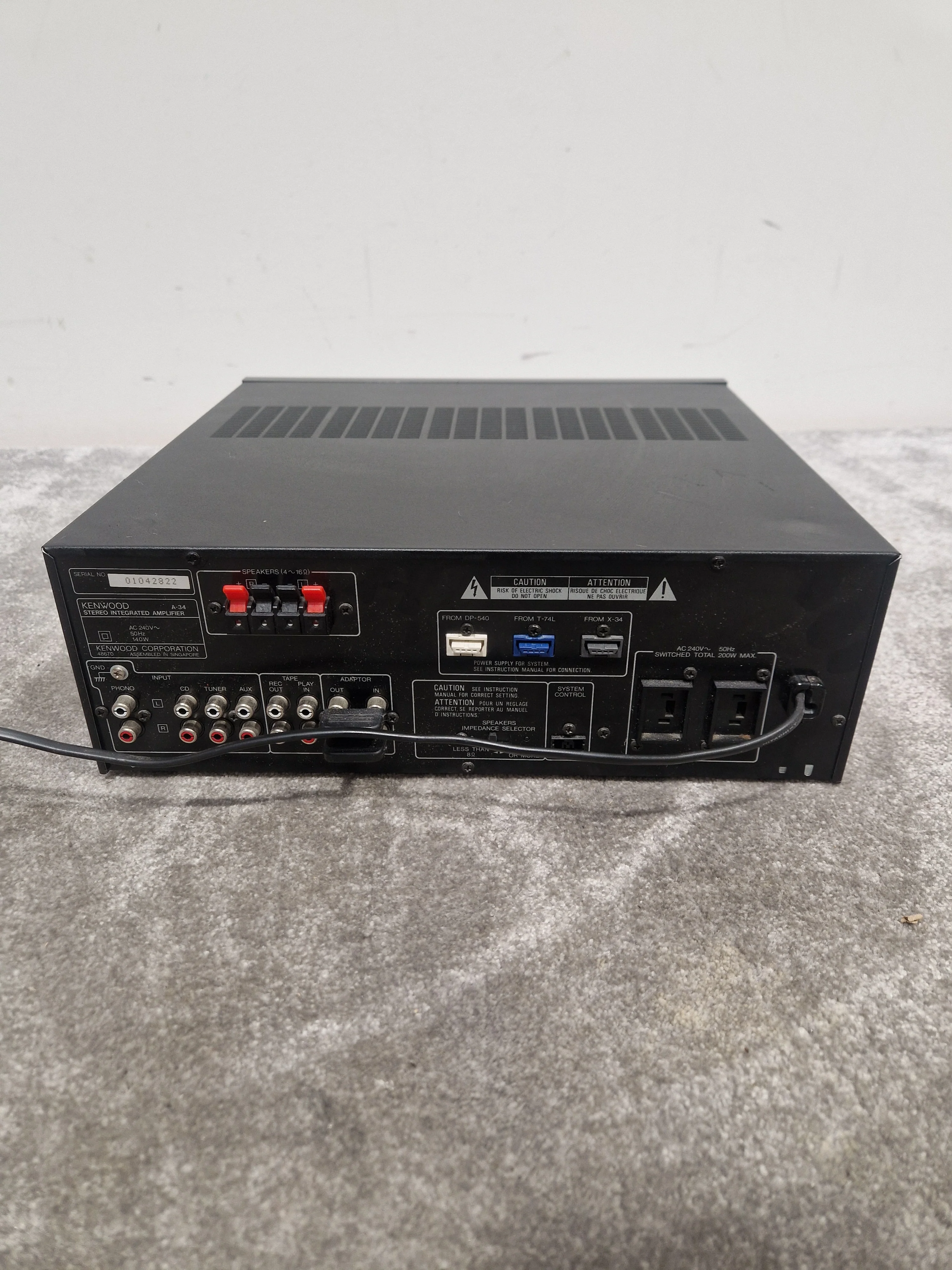Kenwood A-34 Amplifier And T-74l Synthesizer - High Power, Versatile Sound - Good w/ Manuals & remote - Image 13