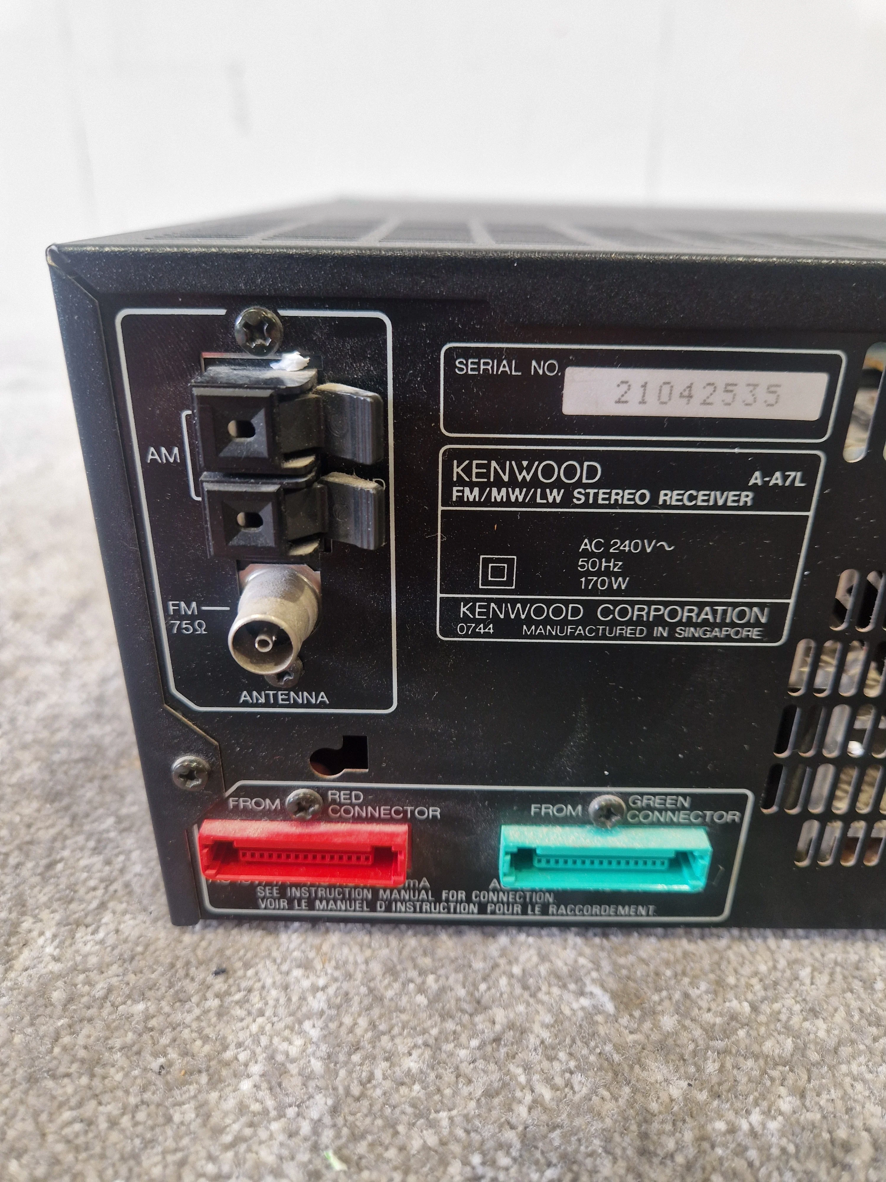 Kenwood A-A7L - Integrated Amplifier, High Fidelity - Fair w/ Original Box - Image 4