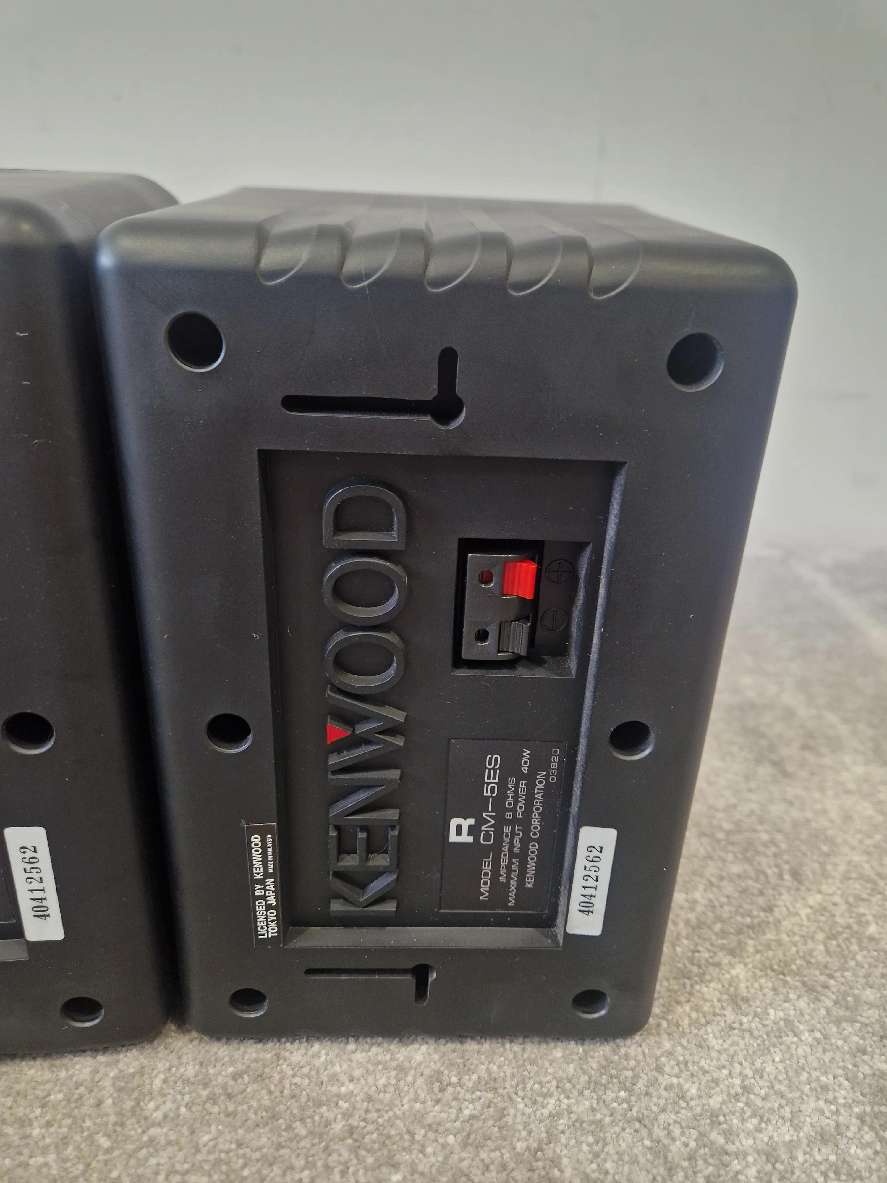 Kenwood CM-5ES – Compact Bookshelf Speakers – Excellent  w/ Original Box - Image 3