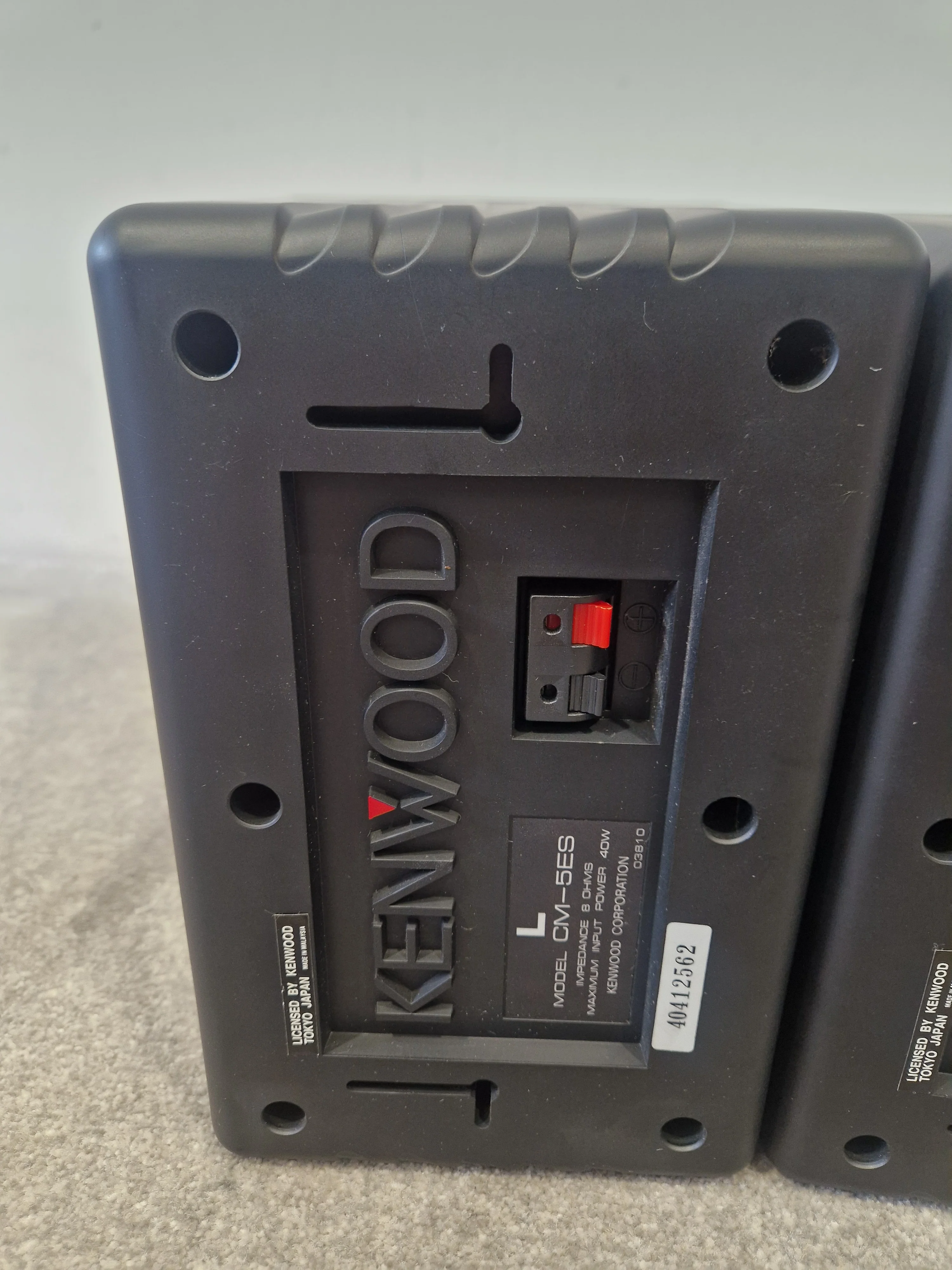 Kenwood CM-5ES – Compact Bookshelf Speakers – Excellent  w/ Original Box - Image 4