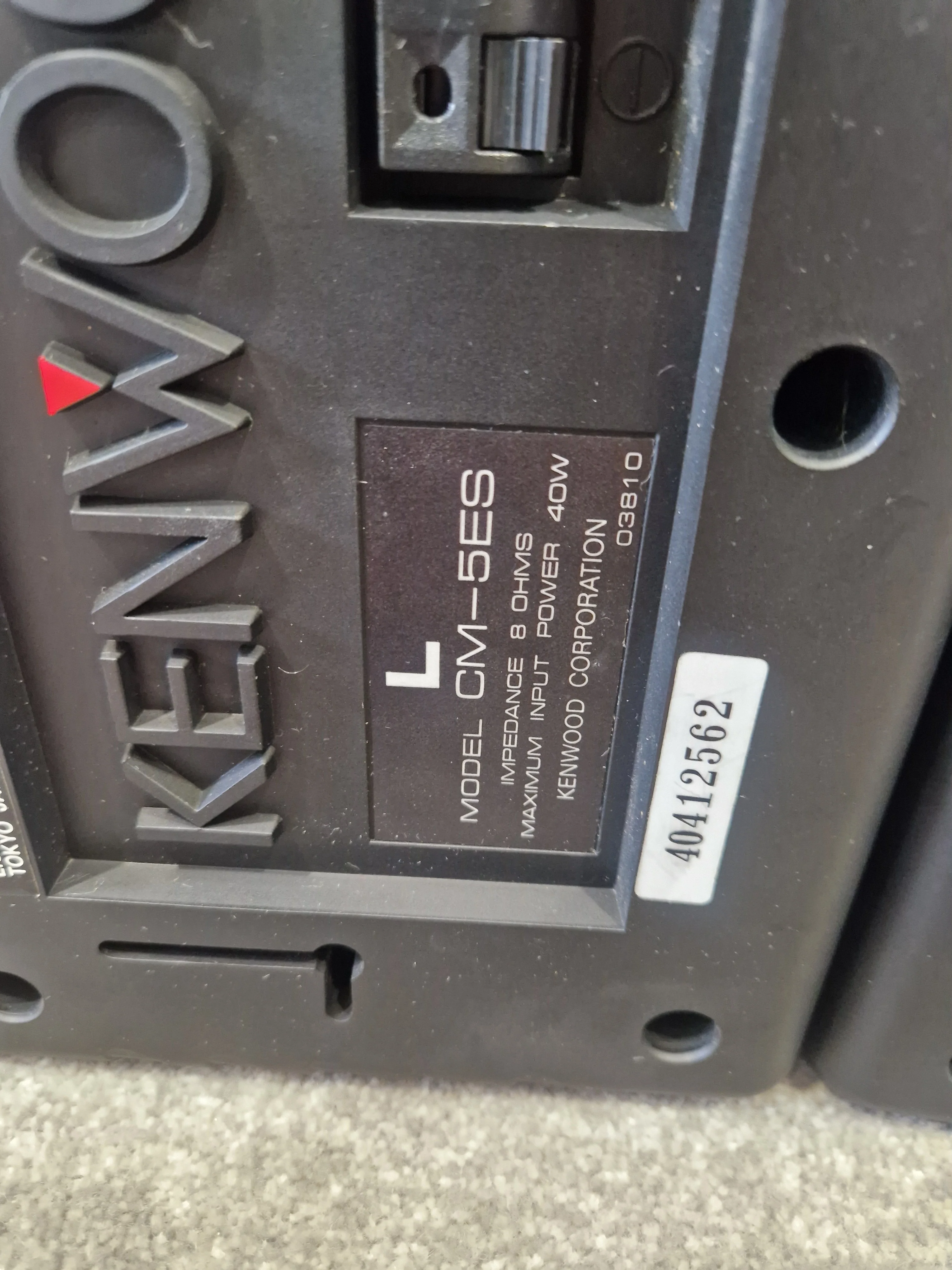 Kenwood CM-5ES – Compact Bookshelf Speakers – Excellent  w/ Original Box - Image 5