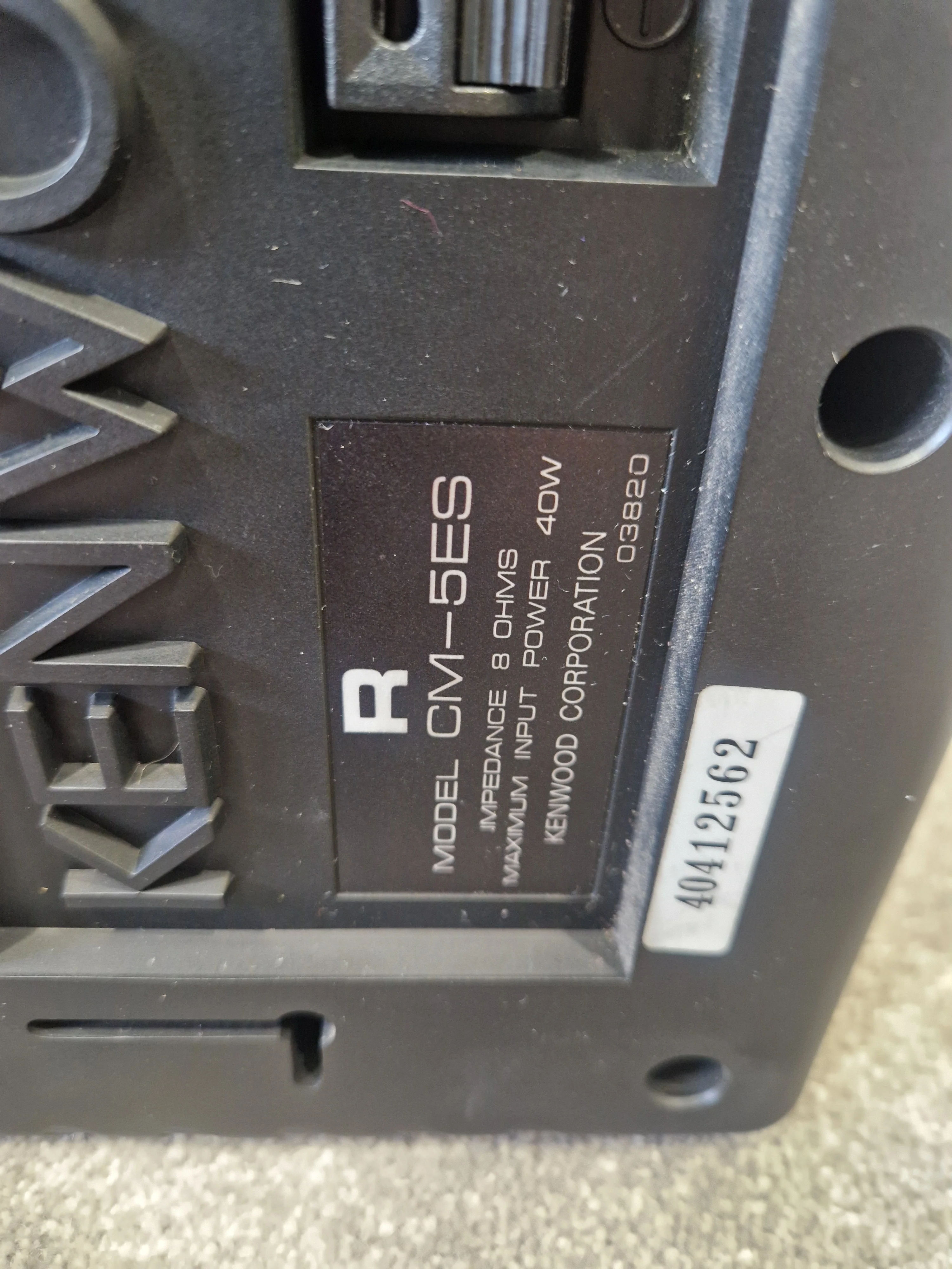 Kenwood CM-5ES – Compact Bookshelf Speakers – Excellent  w/ Original Box - Image 6