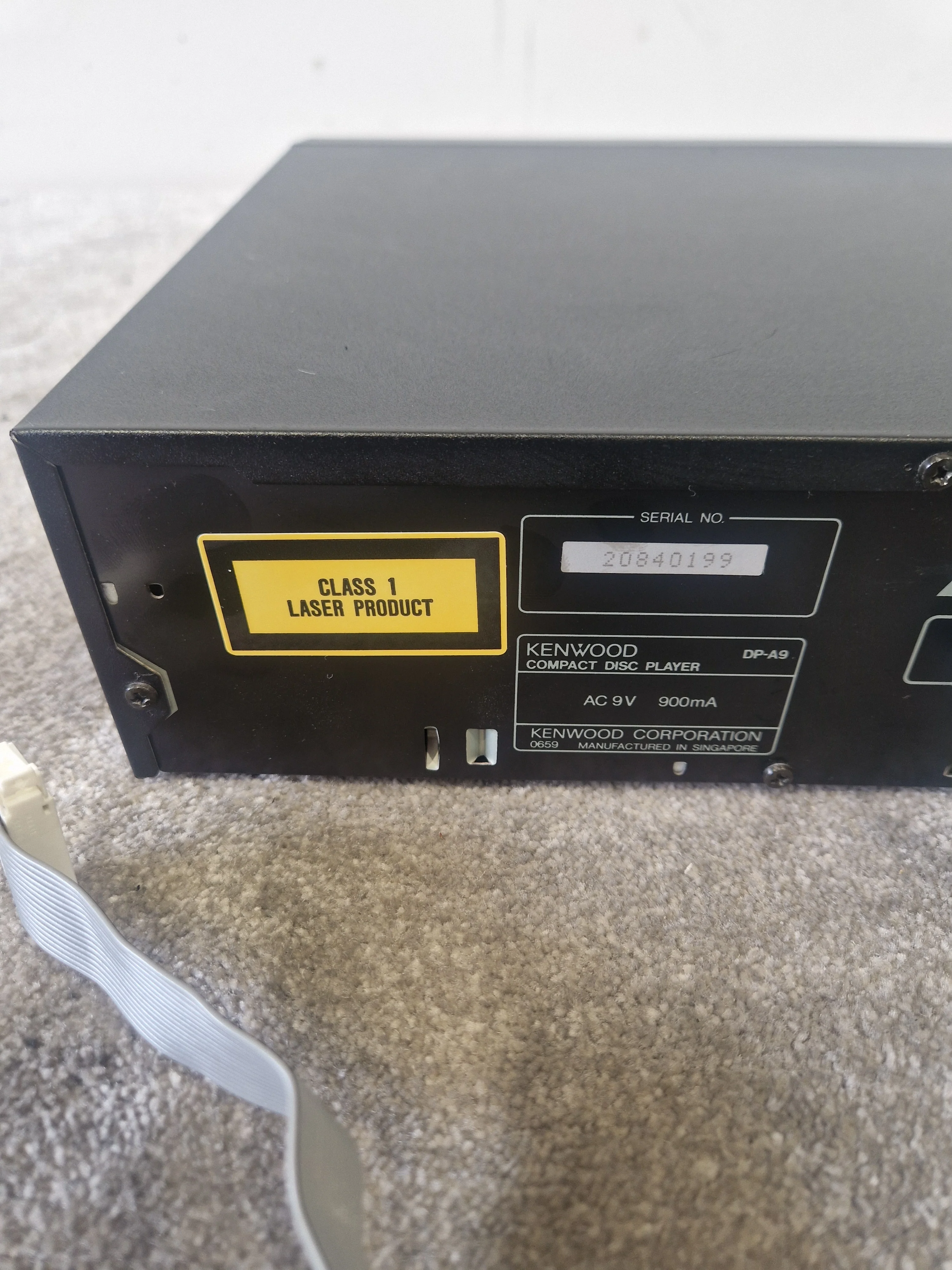 Kenwood DP-A9 – Compact CD Player – Very Good w/ Original Box - Image 6