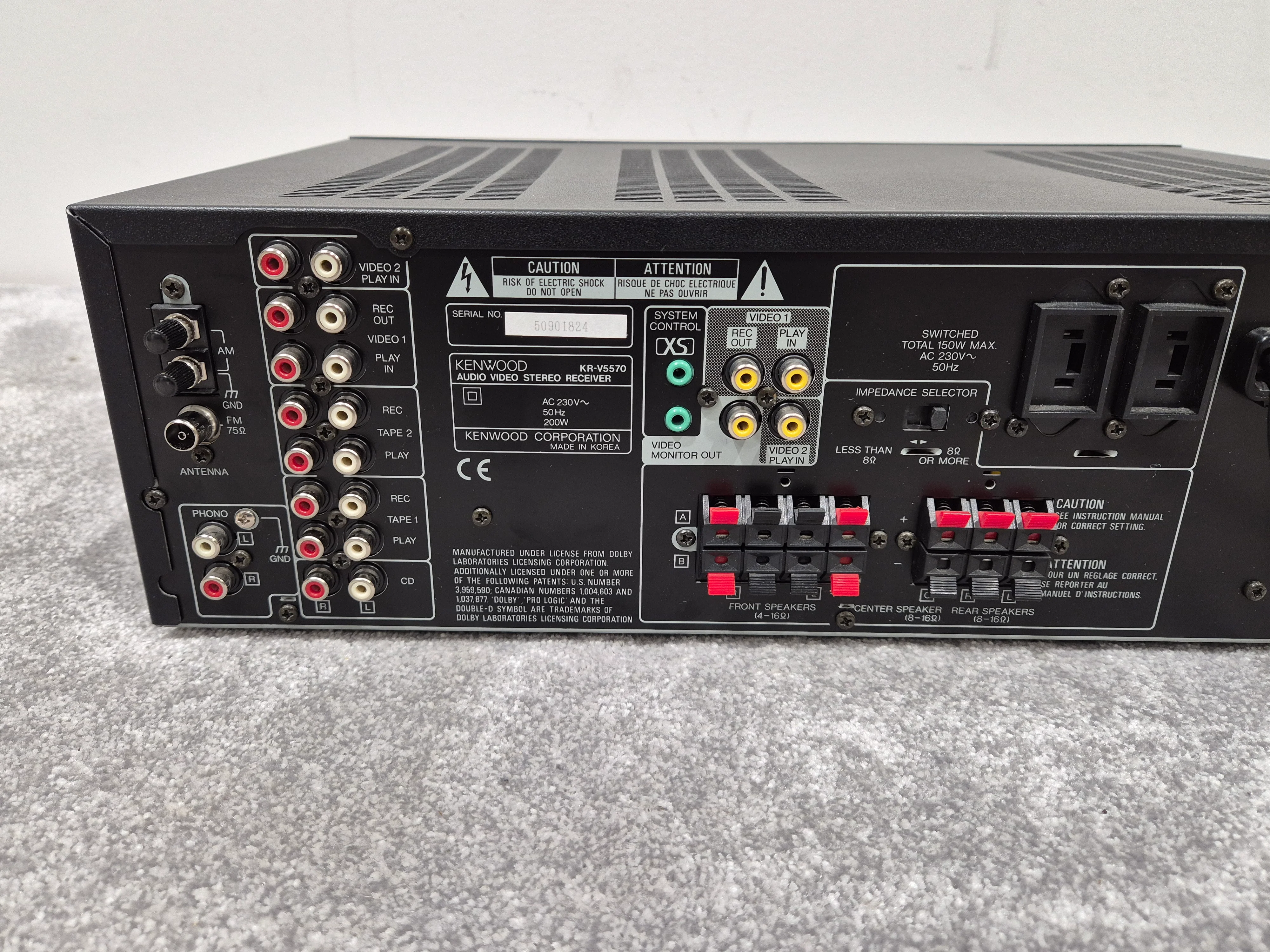 KENWOOD KR-V5570 - Audio-Video Stereo Receiver - Image 7