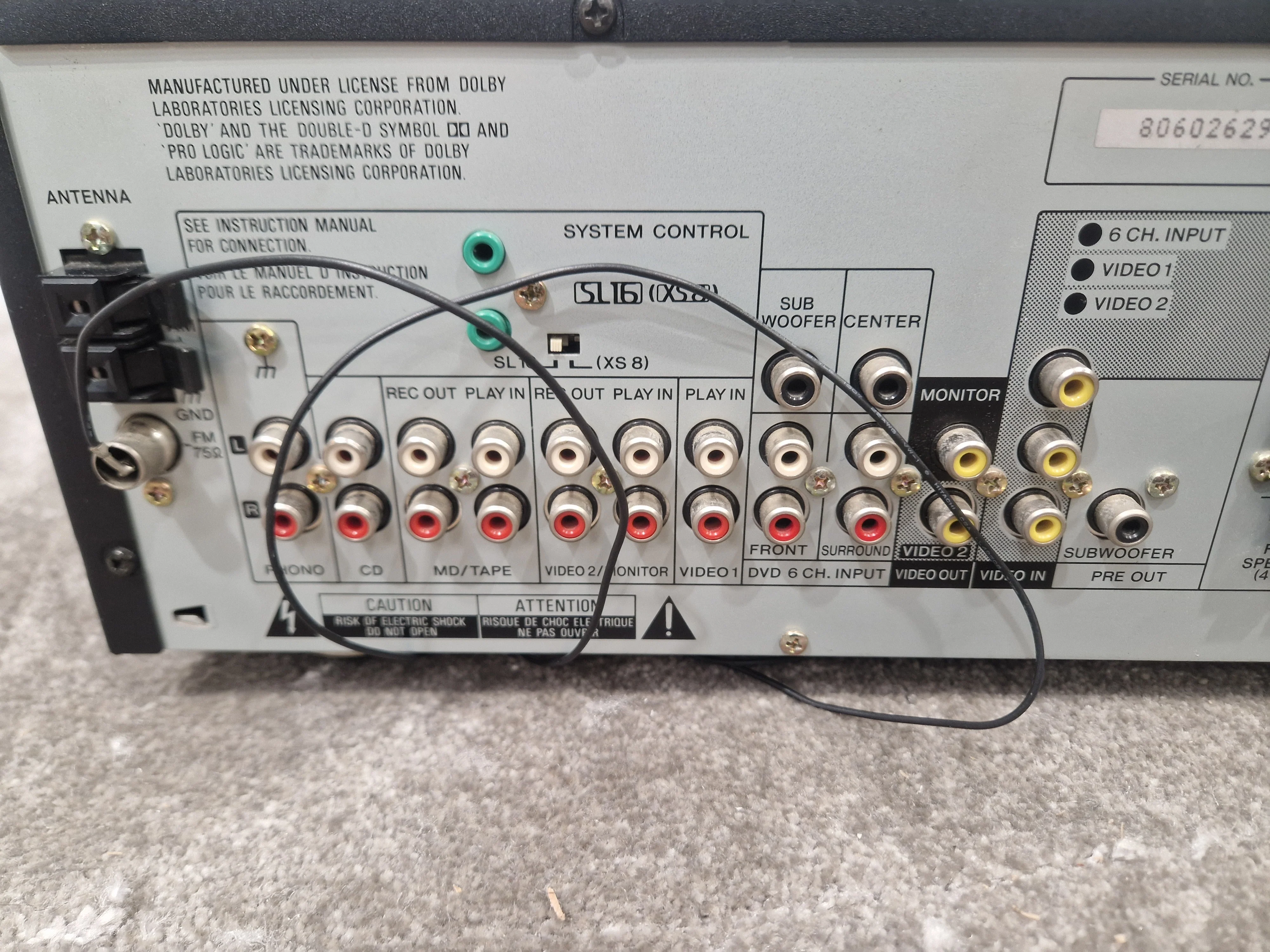 Kenwood KRF-V5010 Receiver - 100 Watts per Channel, Dolby Pro Logic - Good - Image 9