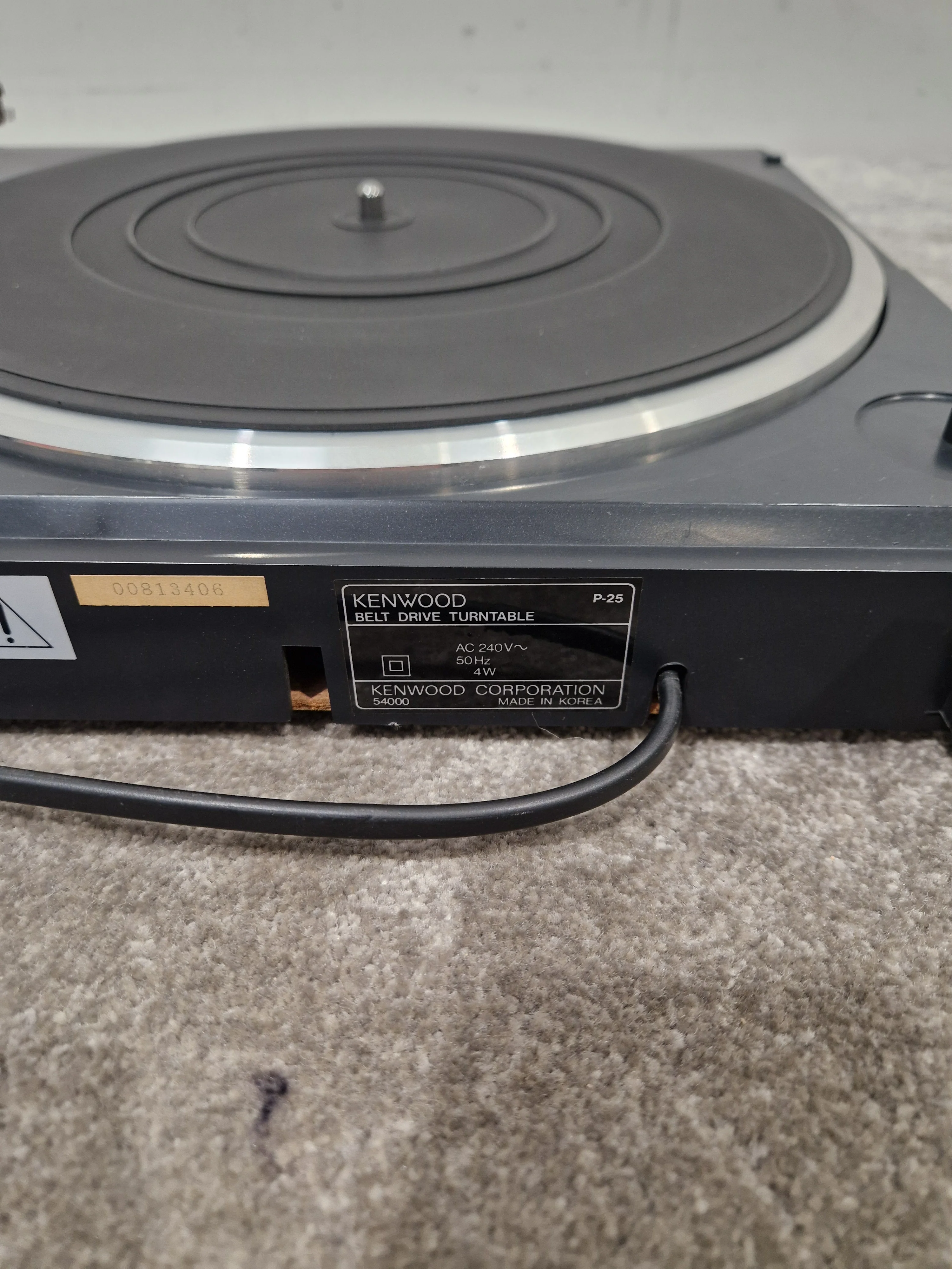 Kenwood P-25 - Turntable Deck - Spares or Repair - Image 10
