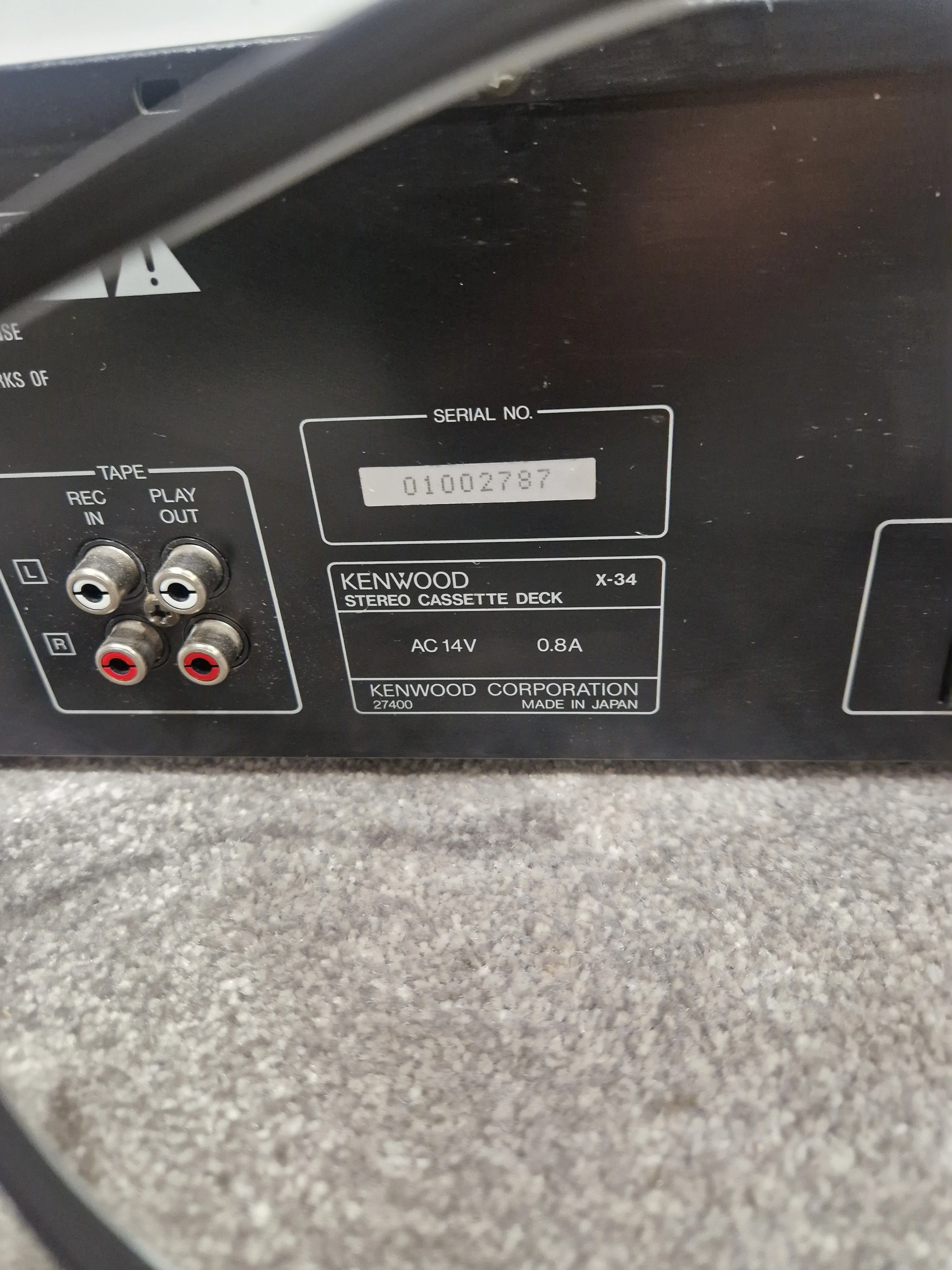 Kenwood X-34 Cassette Player - Vintage Audio, Auto-Reverse - Spares or Repair - Image 8