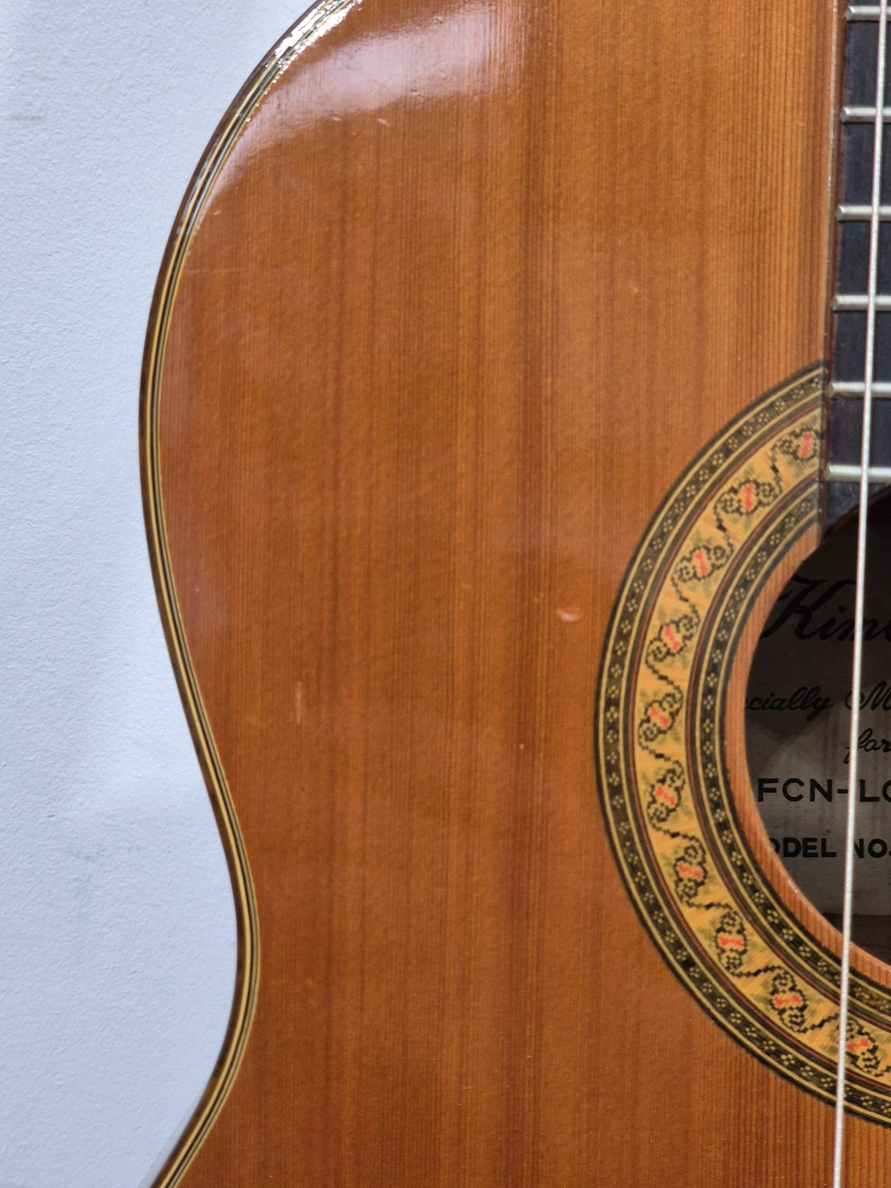 Kimbara Model 29 - Classical Guitar - Vintage Design - Good w/ Soft Case - Image 6