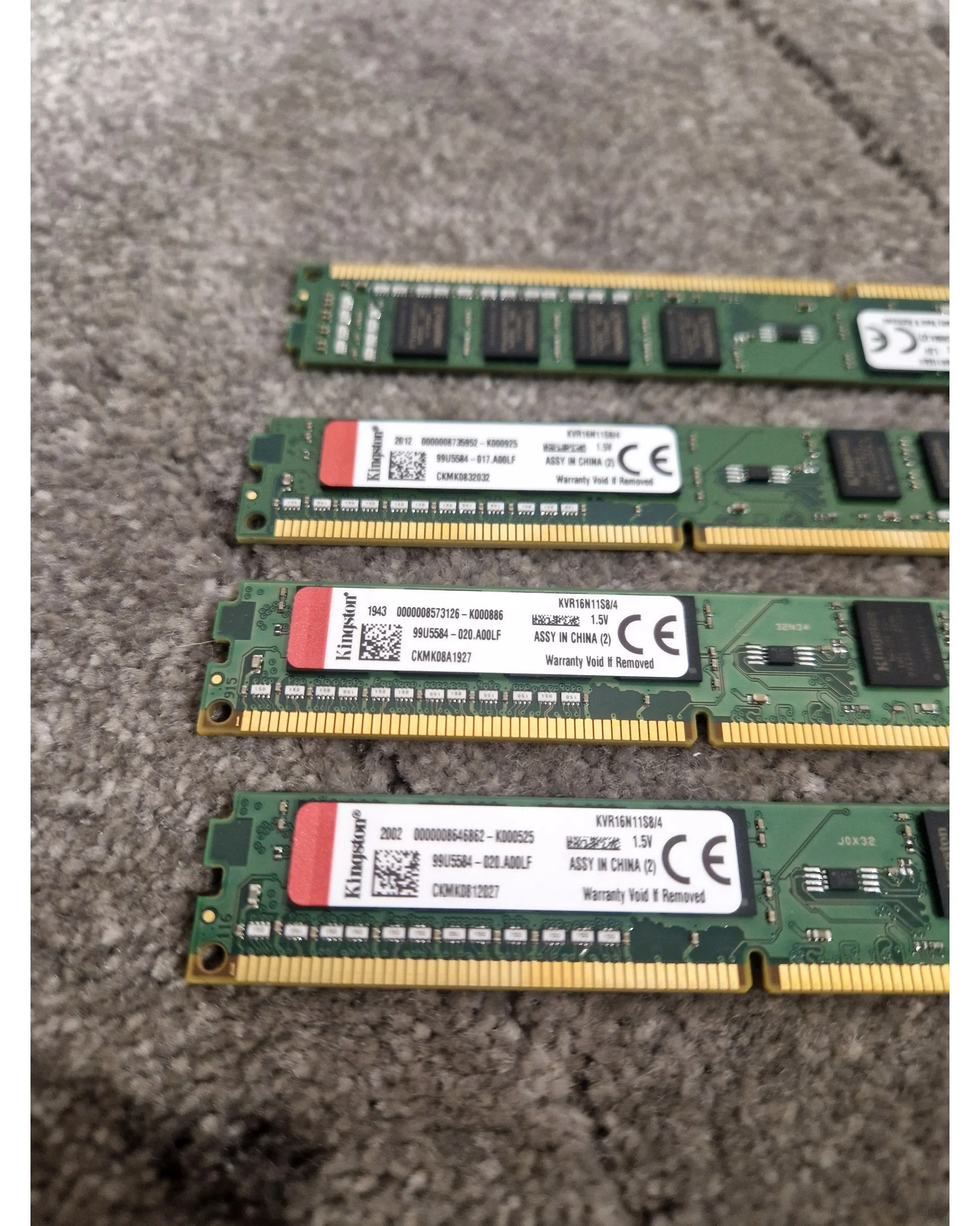 Kingston KVR16N11S8/4 4GB RAM Stick X4 – RAM Module - Excellent - Image 3
