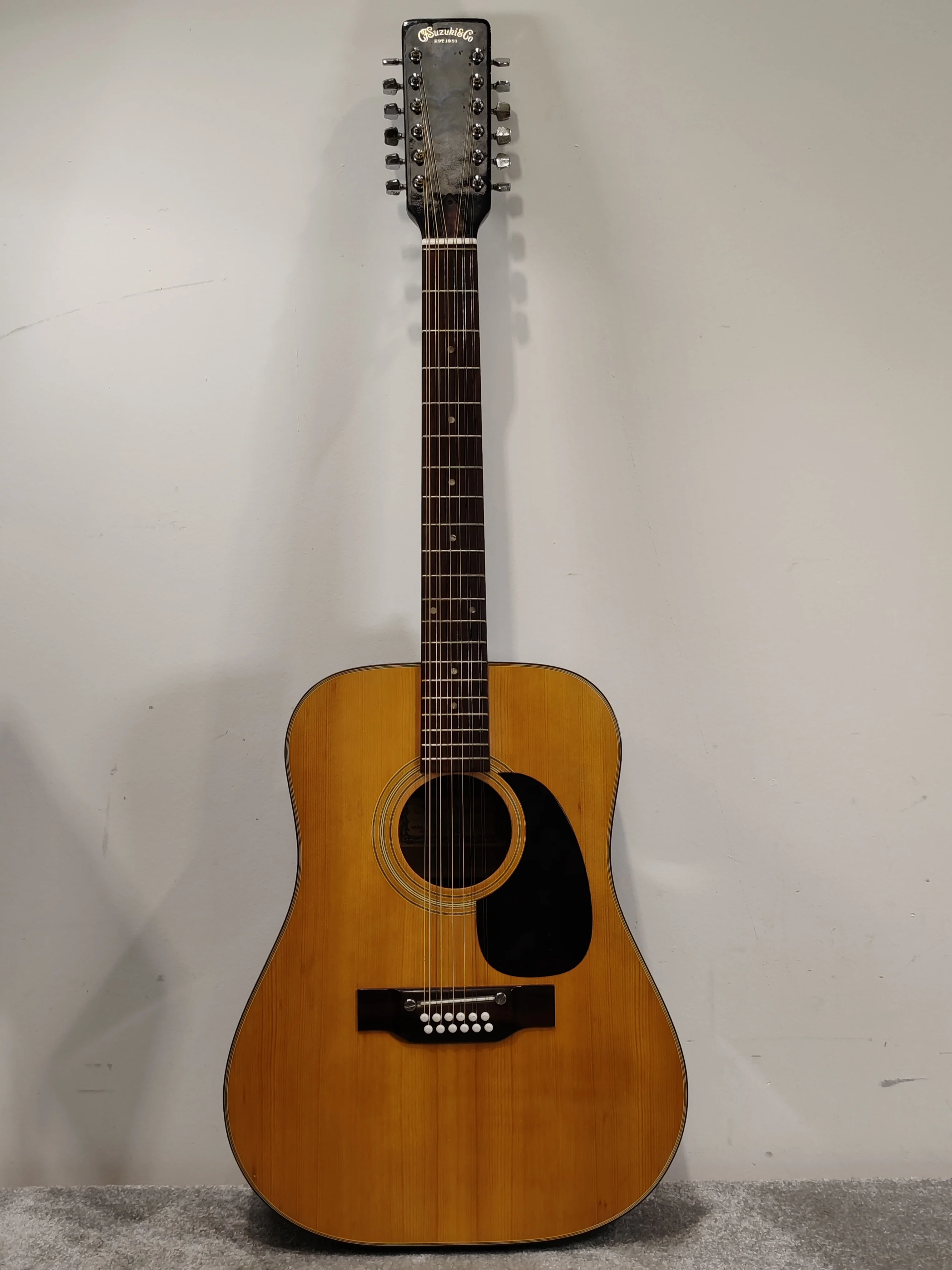 Kiso Suzuki WT-100 12 String Acoustic Guitar - Rich Tone, Mahogany Body - Good - Image 2