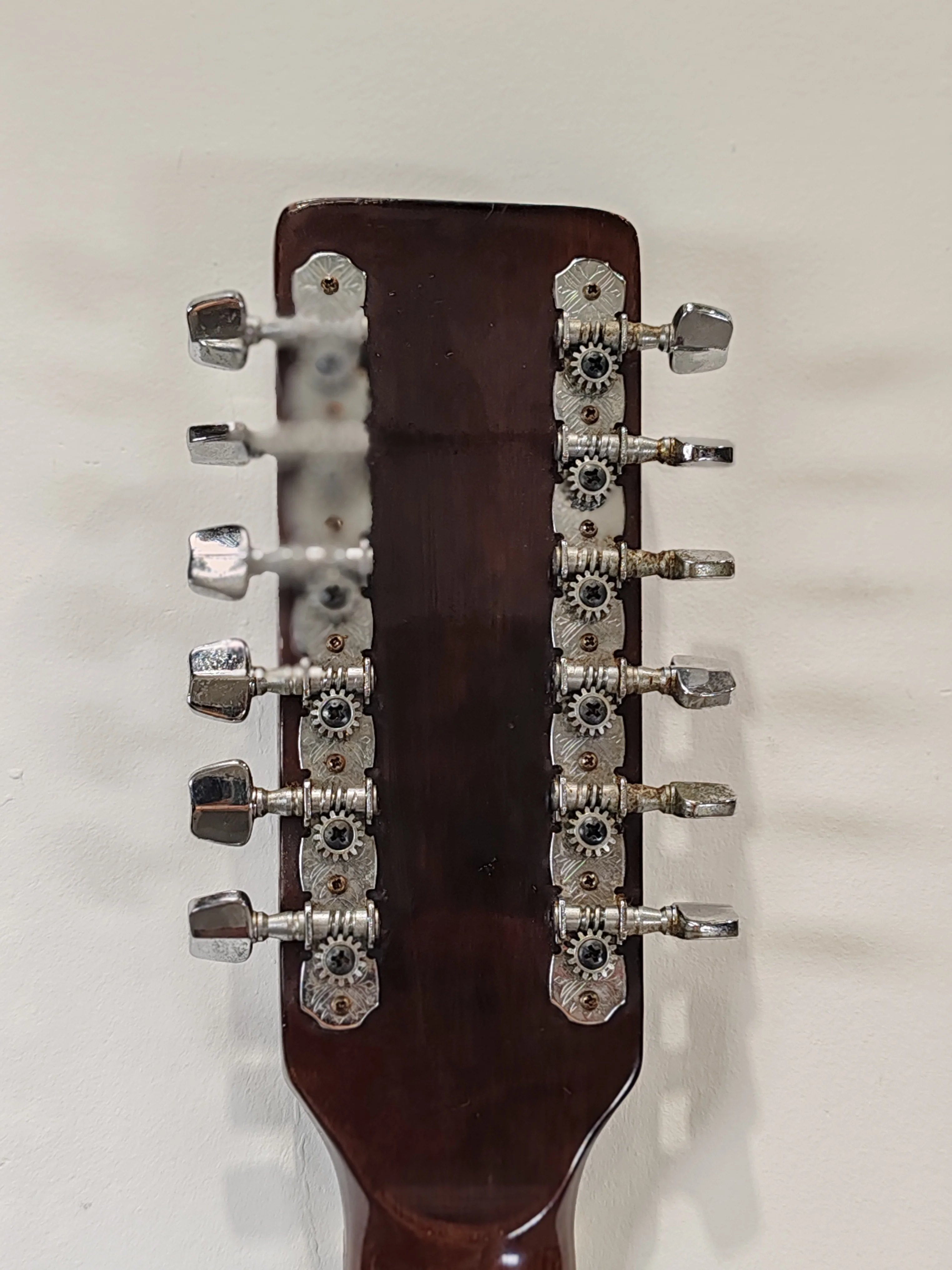 Kiso Suzuki WT-100 12 String Acoustic Guitar - Rich Tone, Mahogany Body - Good - Image 9