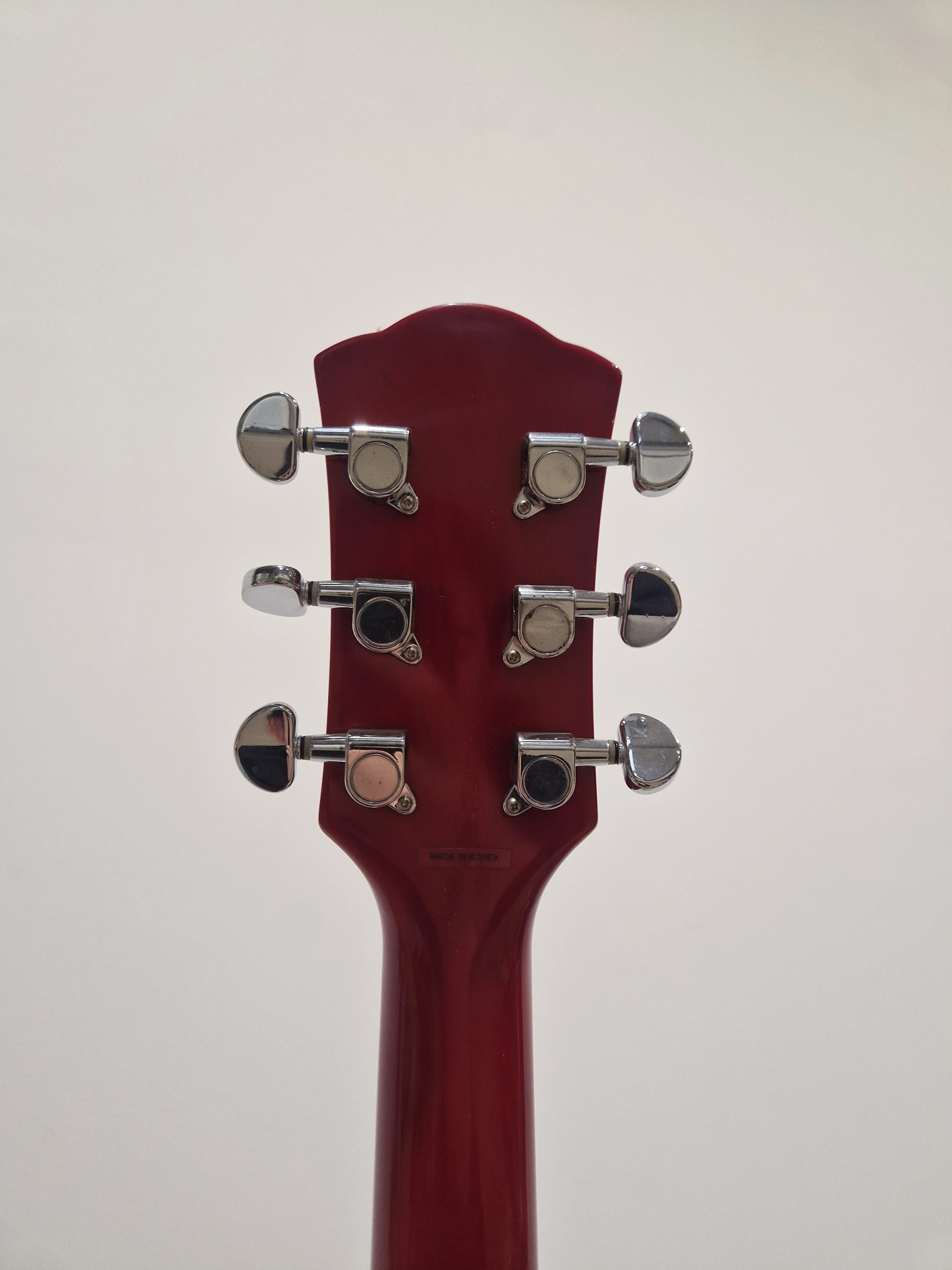 Indie Semi Acoustic 335 Electric Guitar Red - Made in Korea - Excellent w/ Hard Case - Image 14
