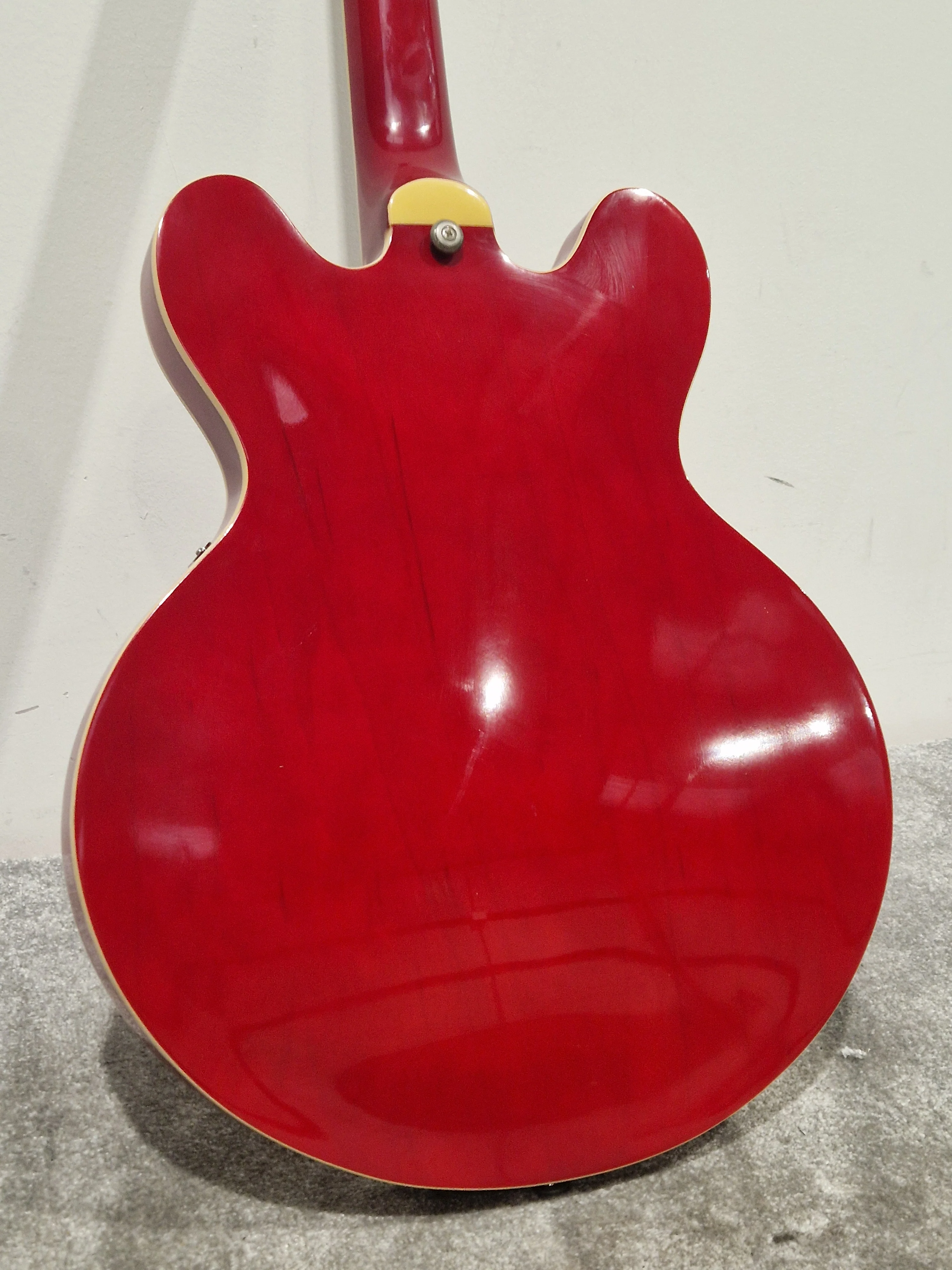 Indie Semi Acoustic 335 Electric Guitar Red - Made in Korea - Excellent w/ Hard Case - Image 17