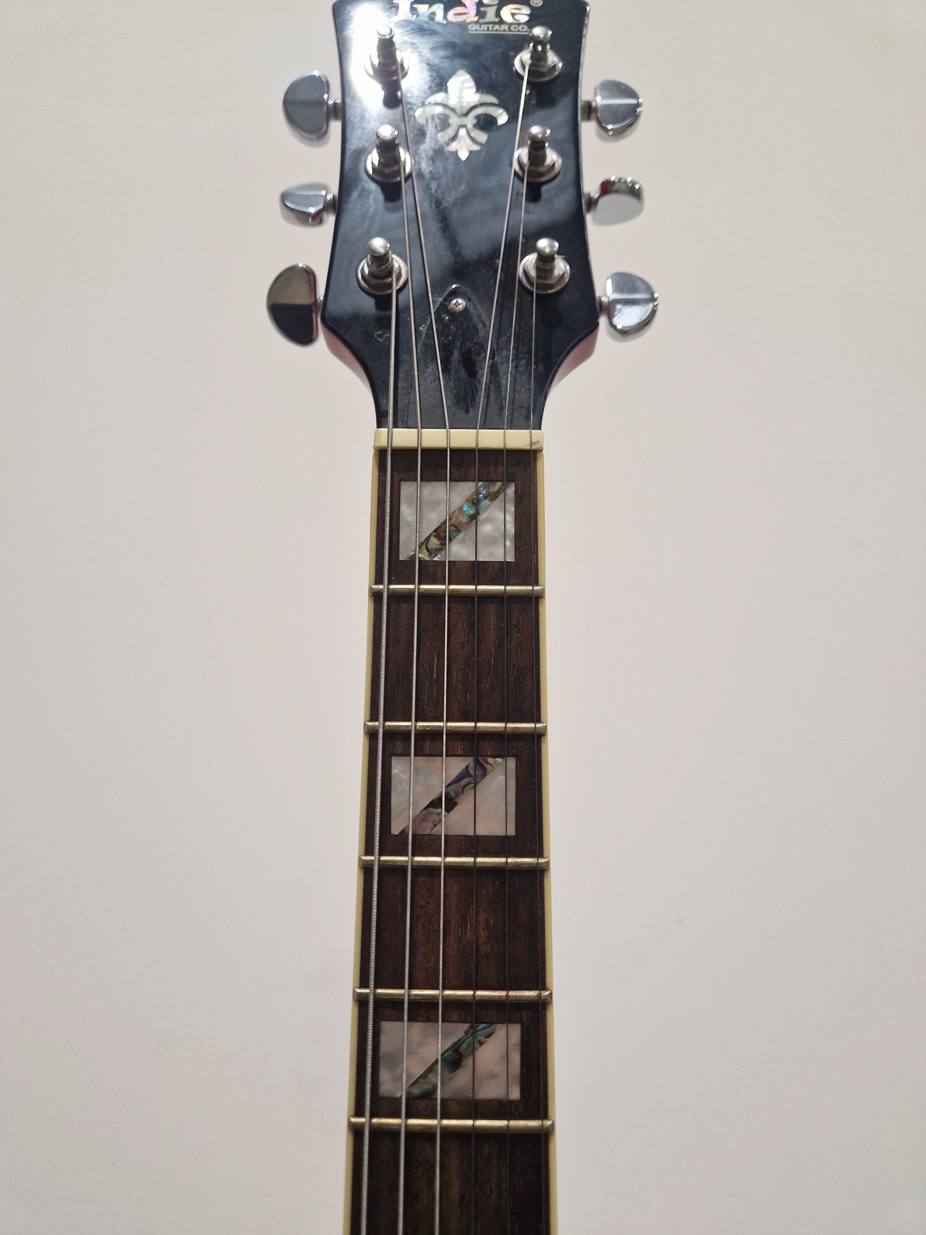 Indie Semi Acoustic 335 Electric Guitar Red - Made in Korea - Excellent w/ Hard Case - Image 20