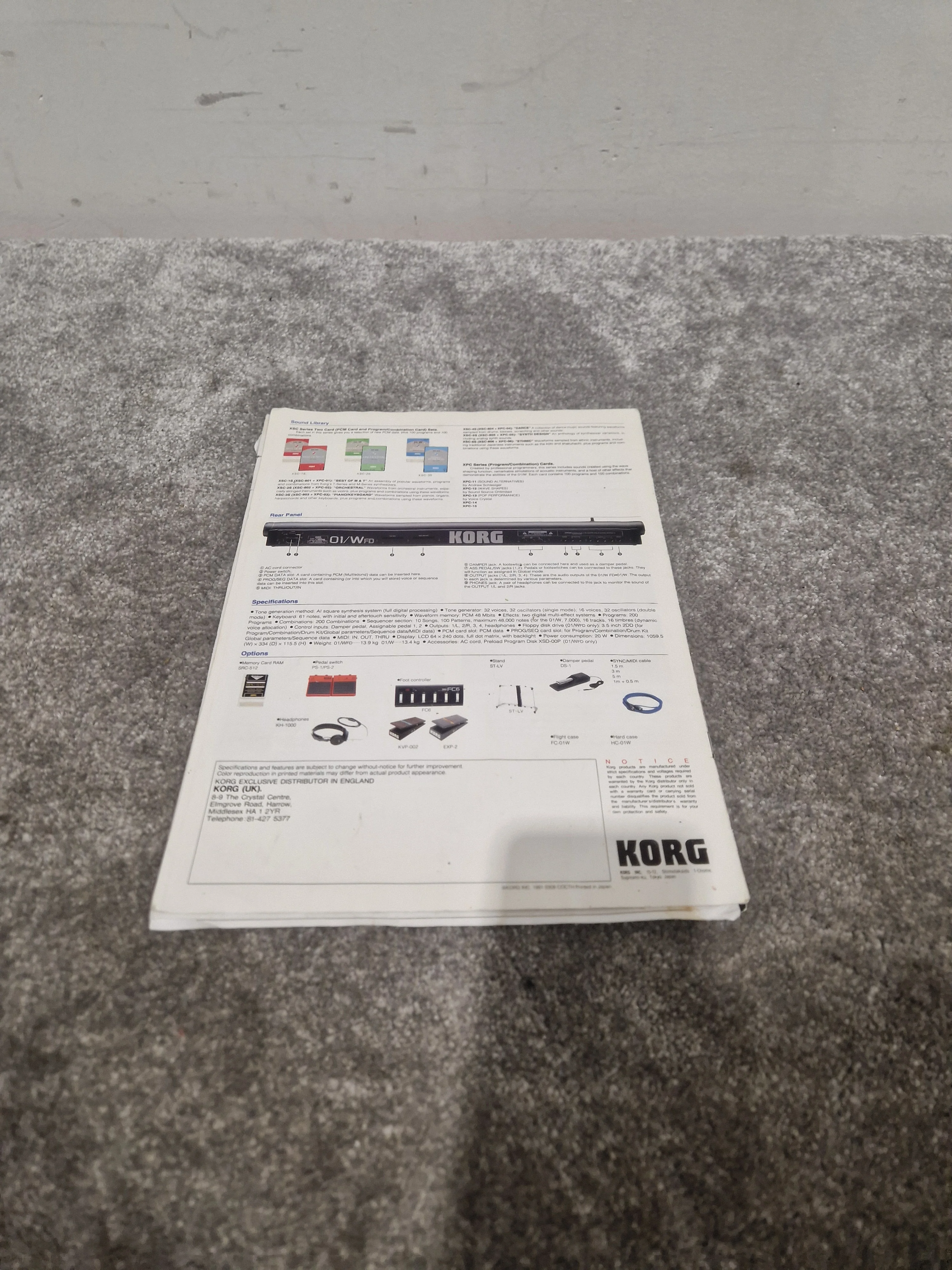 KORG 01R/W Synthesizer Sound Module - Rackmount - Excellent w/ Power Supply - Image 15