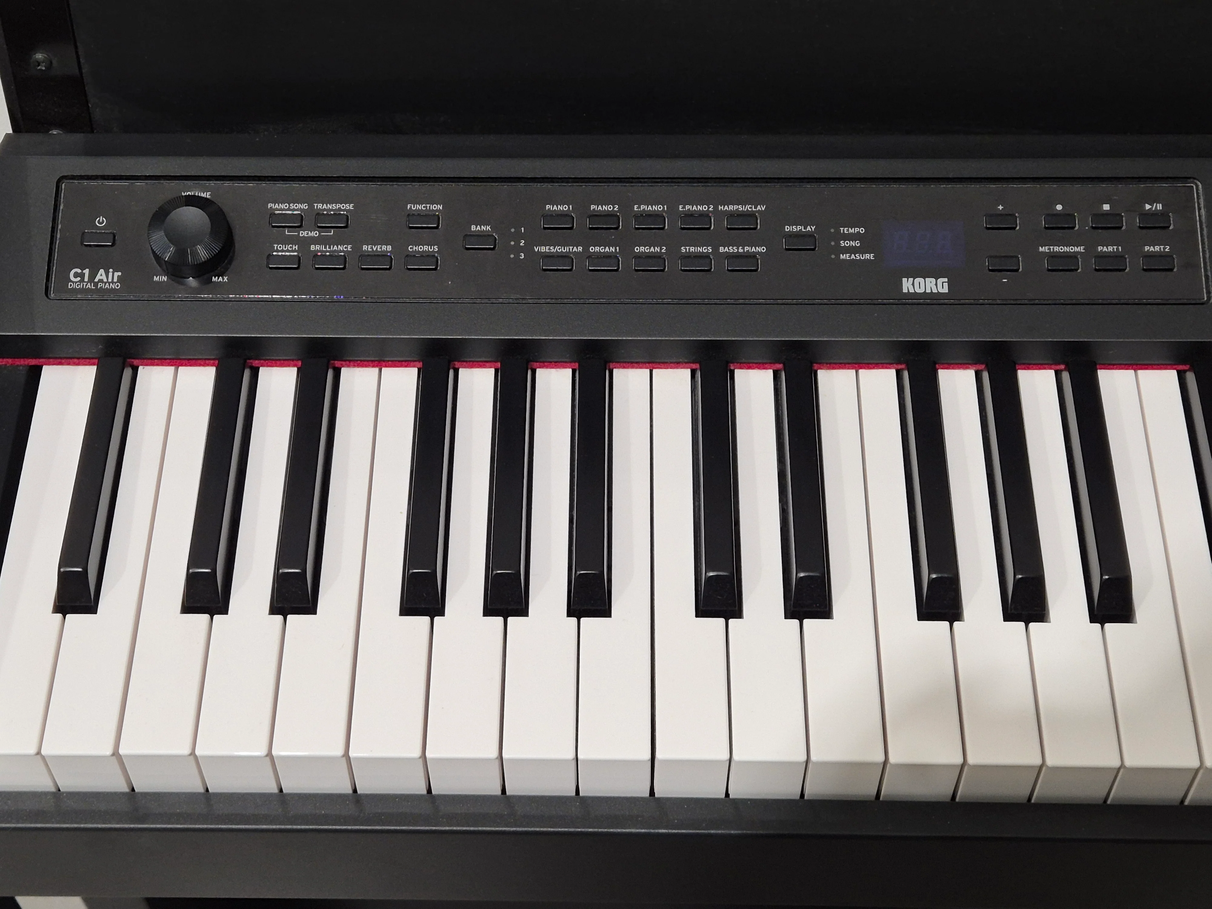 Korg C1 Air  - Compact 88 Weighted Key Digital Piano w/ Original Power Cable - Image 2