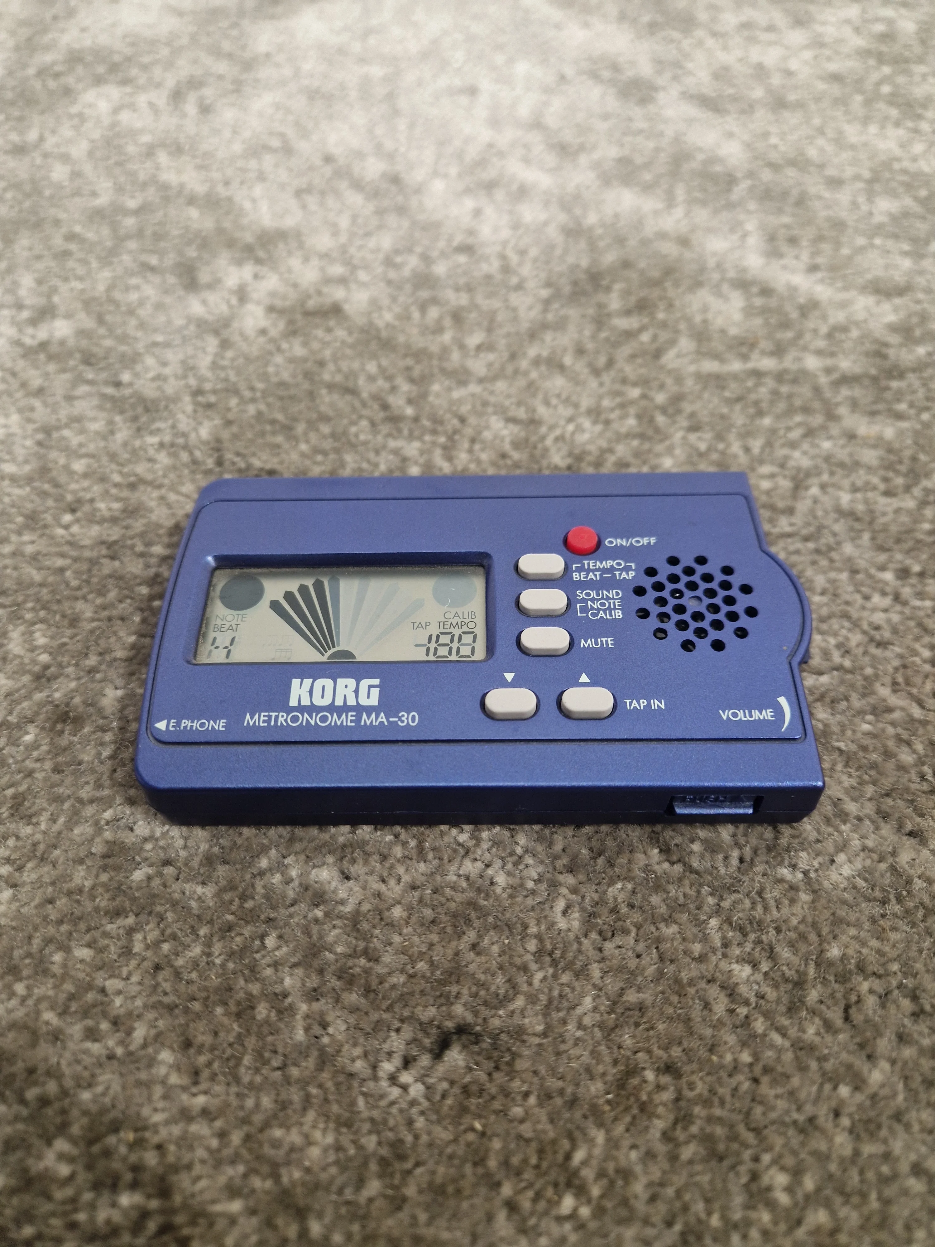 Korg MA-30 - Digital Metronome - Blue - Good - Image 2