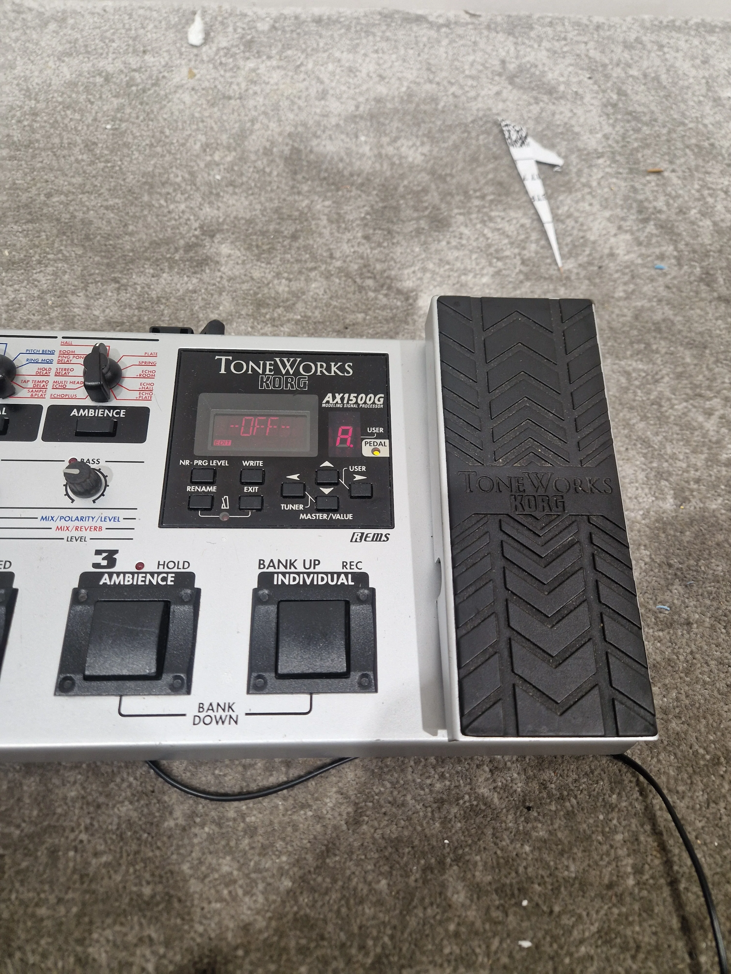 Korg Toneworks AX1500G - Guitar Multi-Effects Processor - Silver - Good - Image 2
