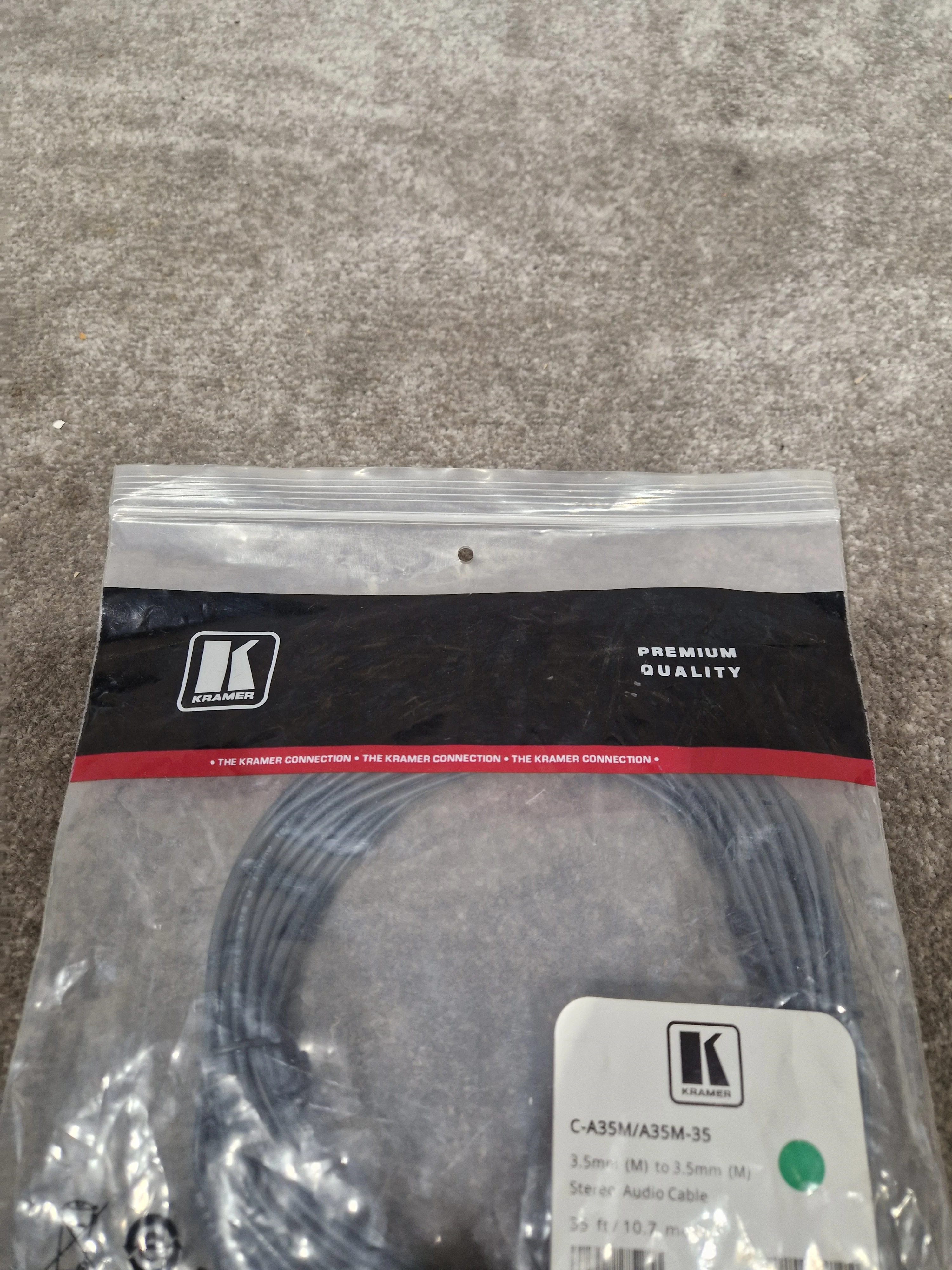Kramer 35FT 3.5mm TO 3.5mm Cable - Durable Stereo Connection - Excellent - Image 12