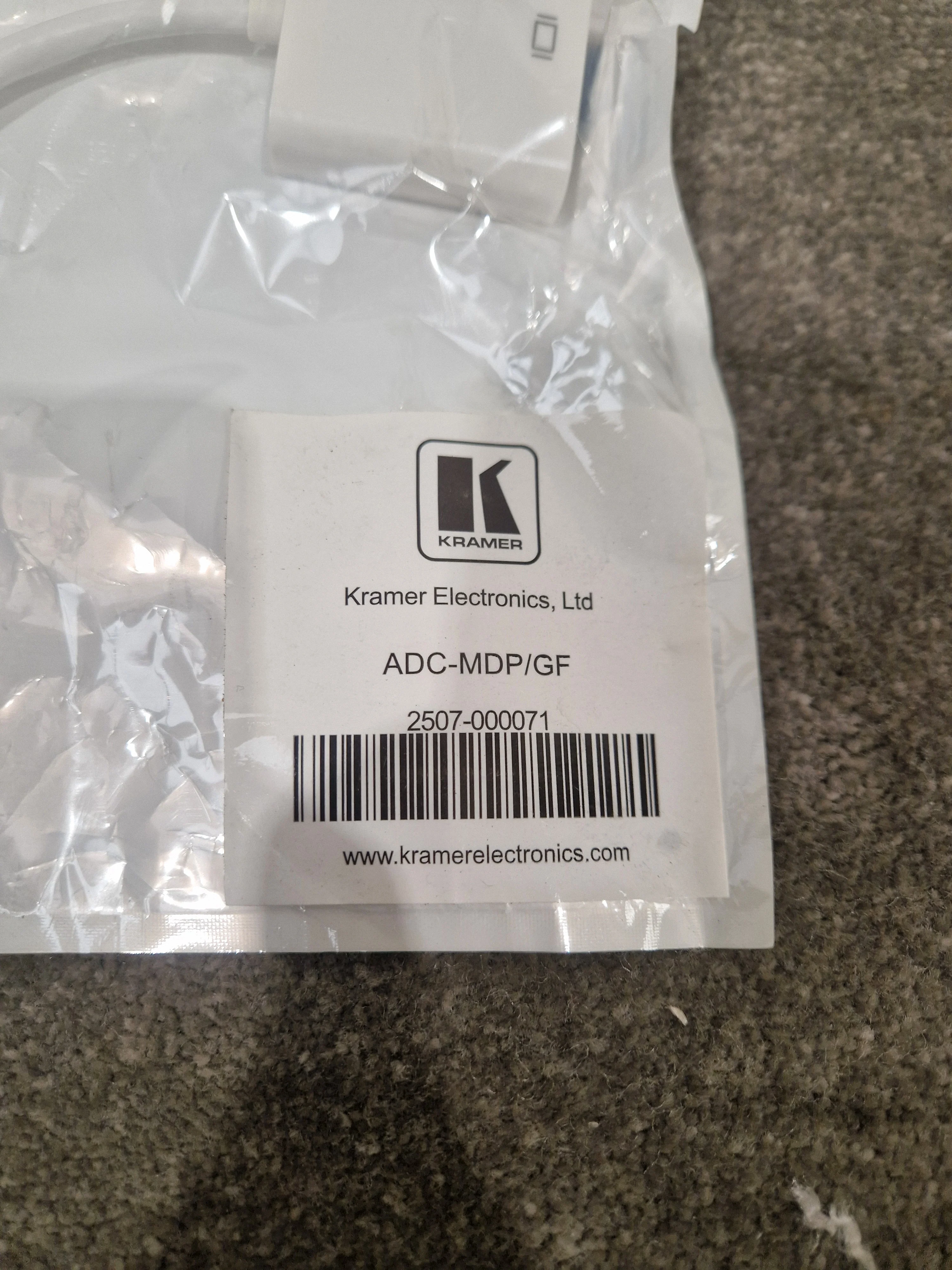 Kramer Adc-mdp/Gf Cable - High-Quality Video Adapter - Excellent w/ Original packaging - Image 2