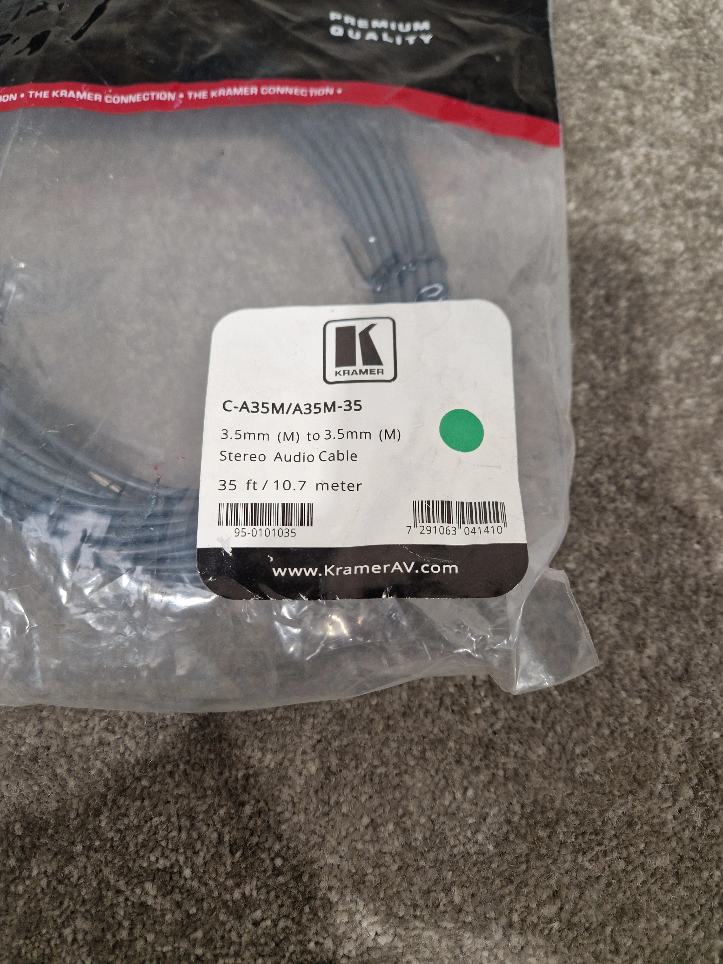 Kramer C-A35M/A35M-35 Cable - High-Performance Audio Cable - Excellent w/ Original packaging - Image 4