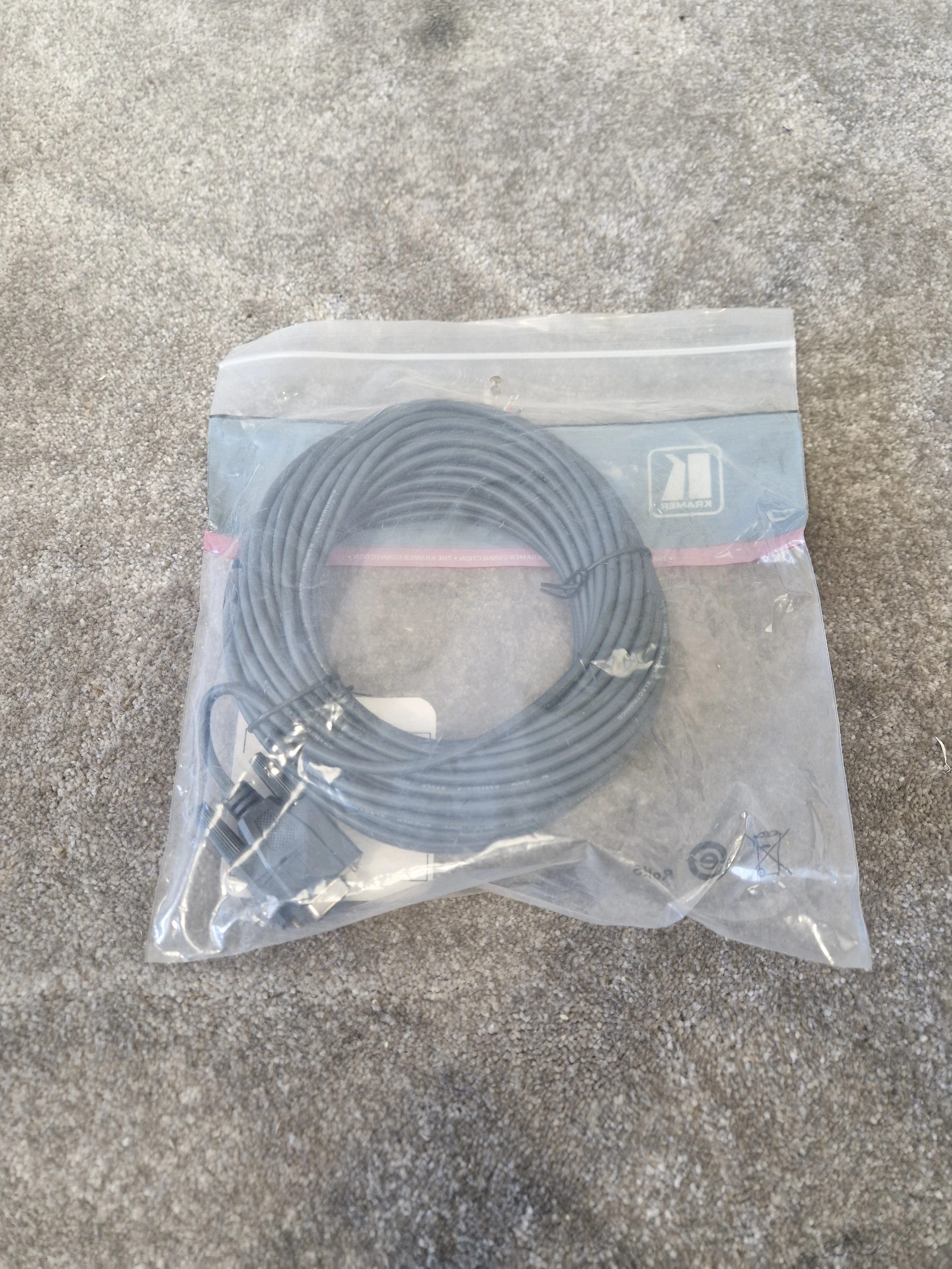 Kramer C-D9F/OPEN-50 RS-232 to Bare Wire Cable - 50ft - New w/ Packaging - Image 3
