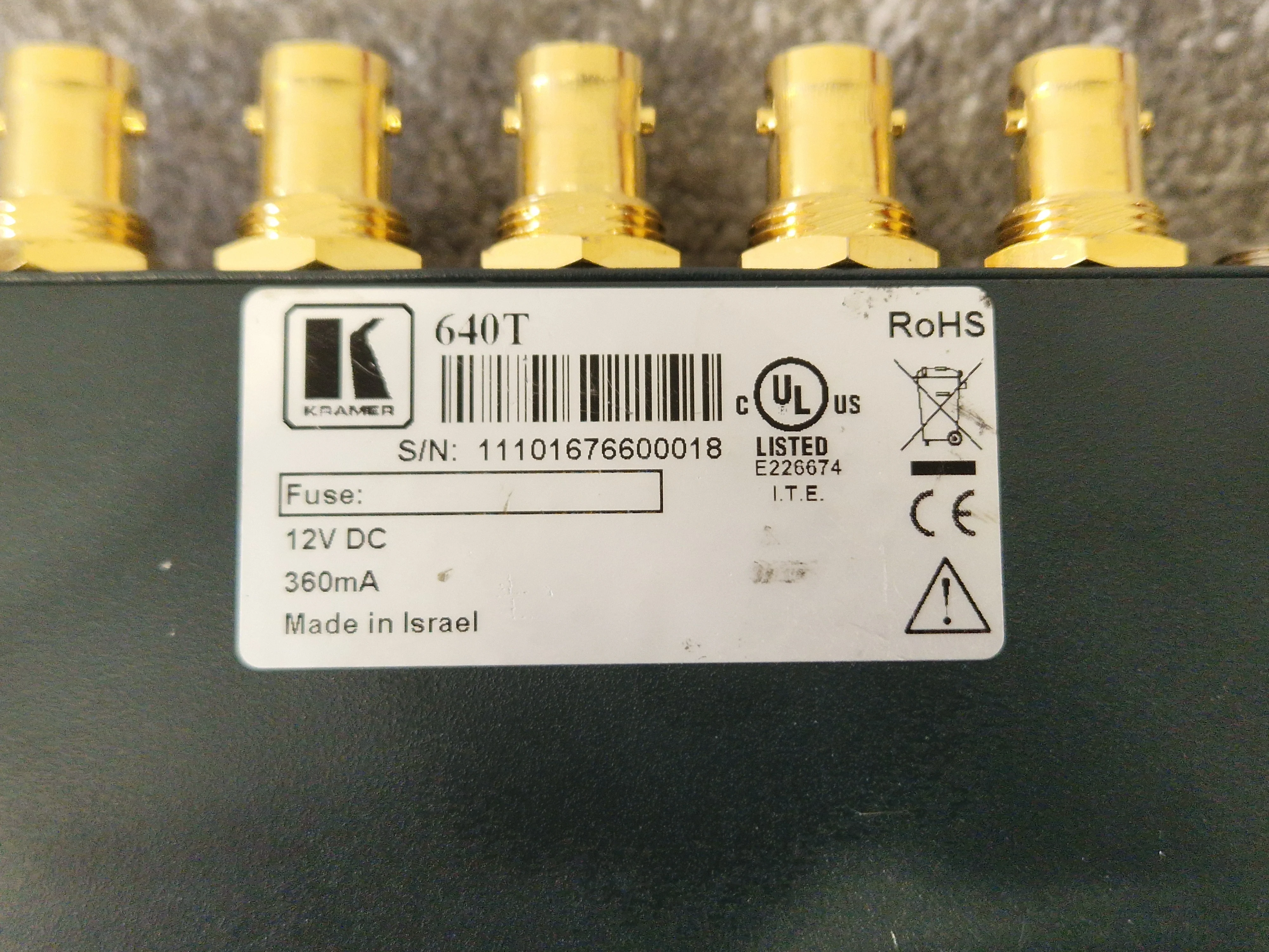 Kramer DigiTOOLS 640T HDMI Transmitter – Over Coax - Good Condition - Image 5