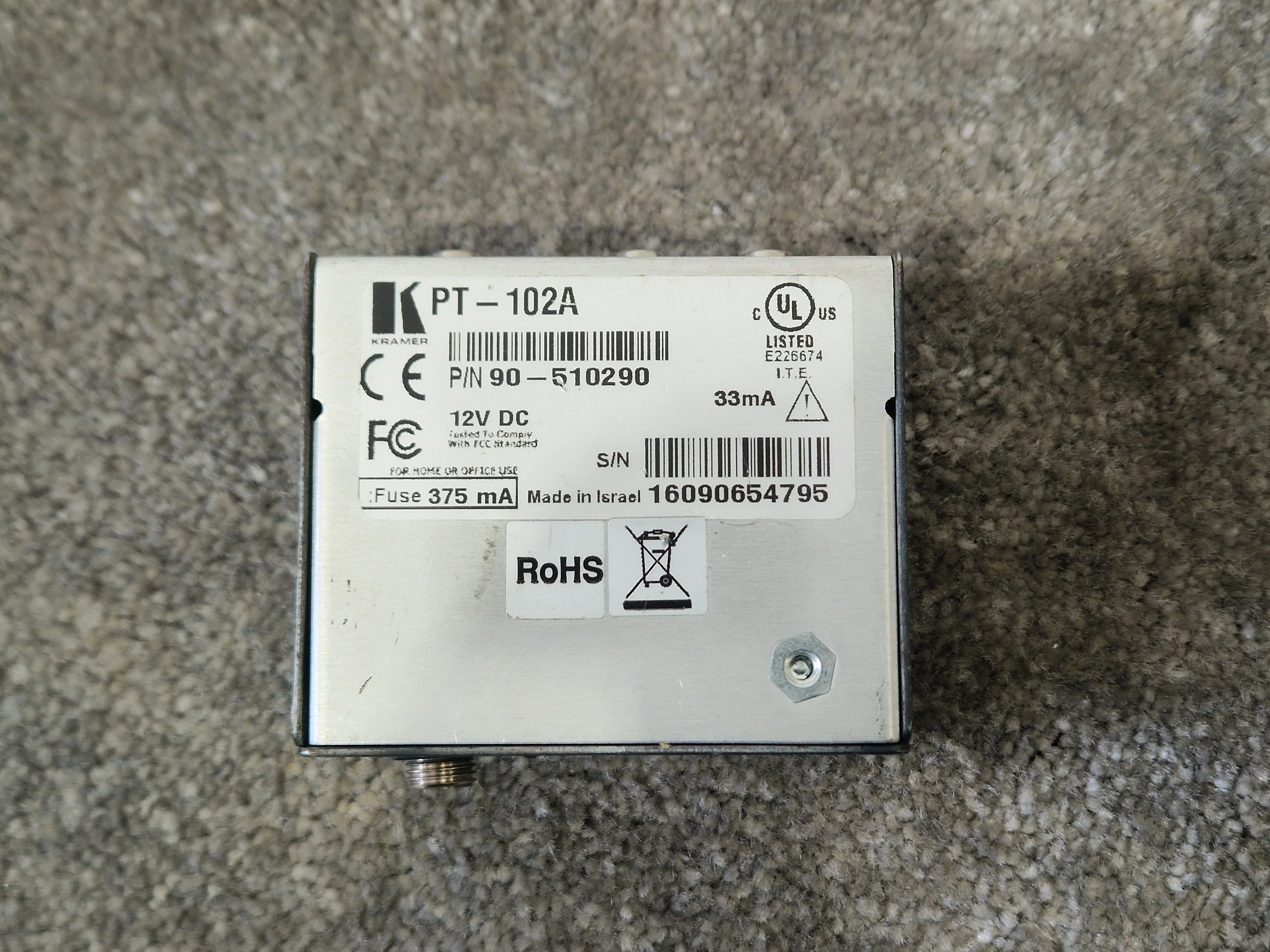 Kramer PT-102A Video Distribution Amplifier – Scratched Front – Good - Image 5