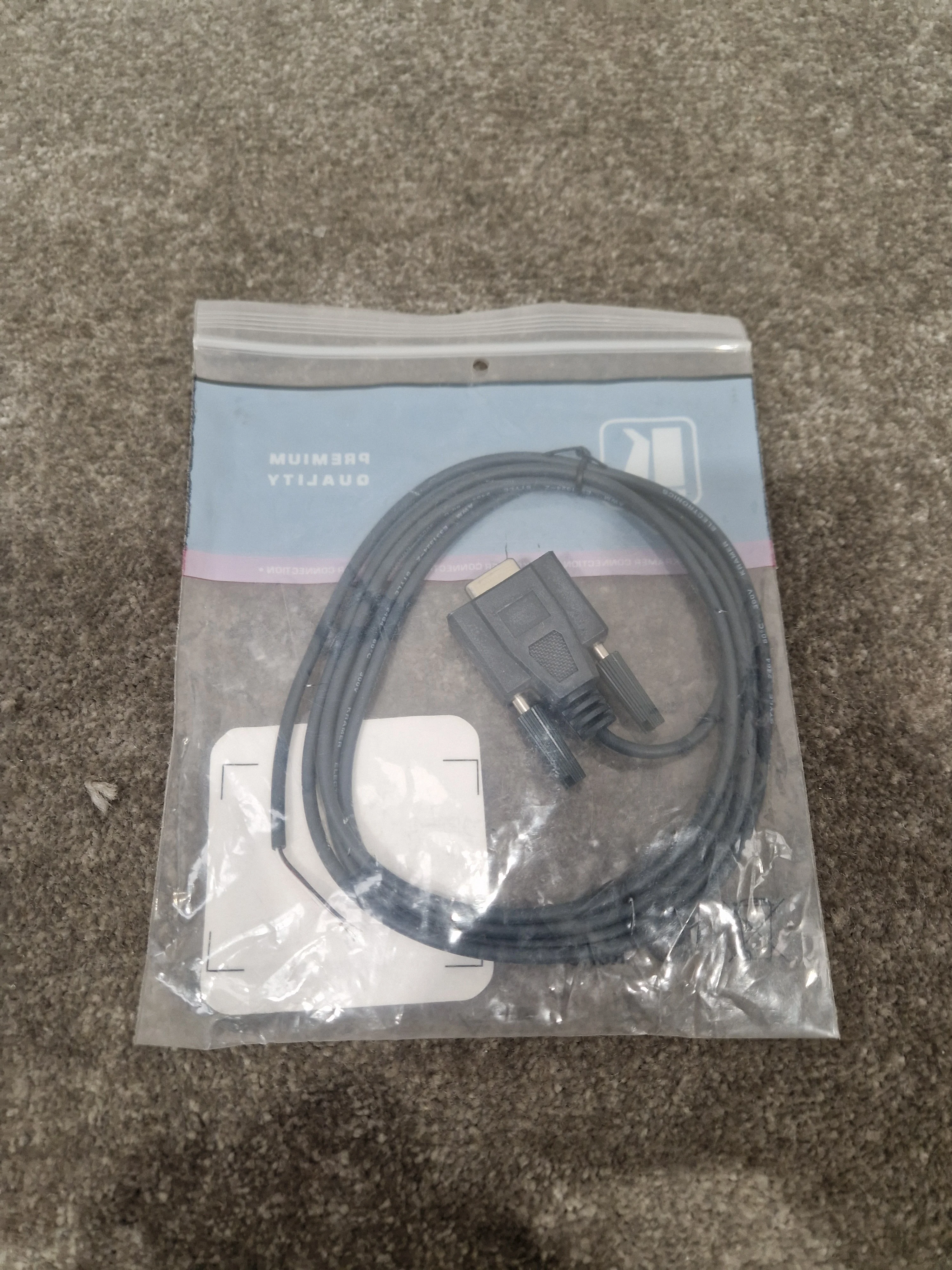 Kramer RS-232 D9(f) TO Bare Wires Cable 6FT - High-Quality Signal Transfer - Excellent w/ Original Packaging - Image 2