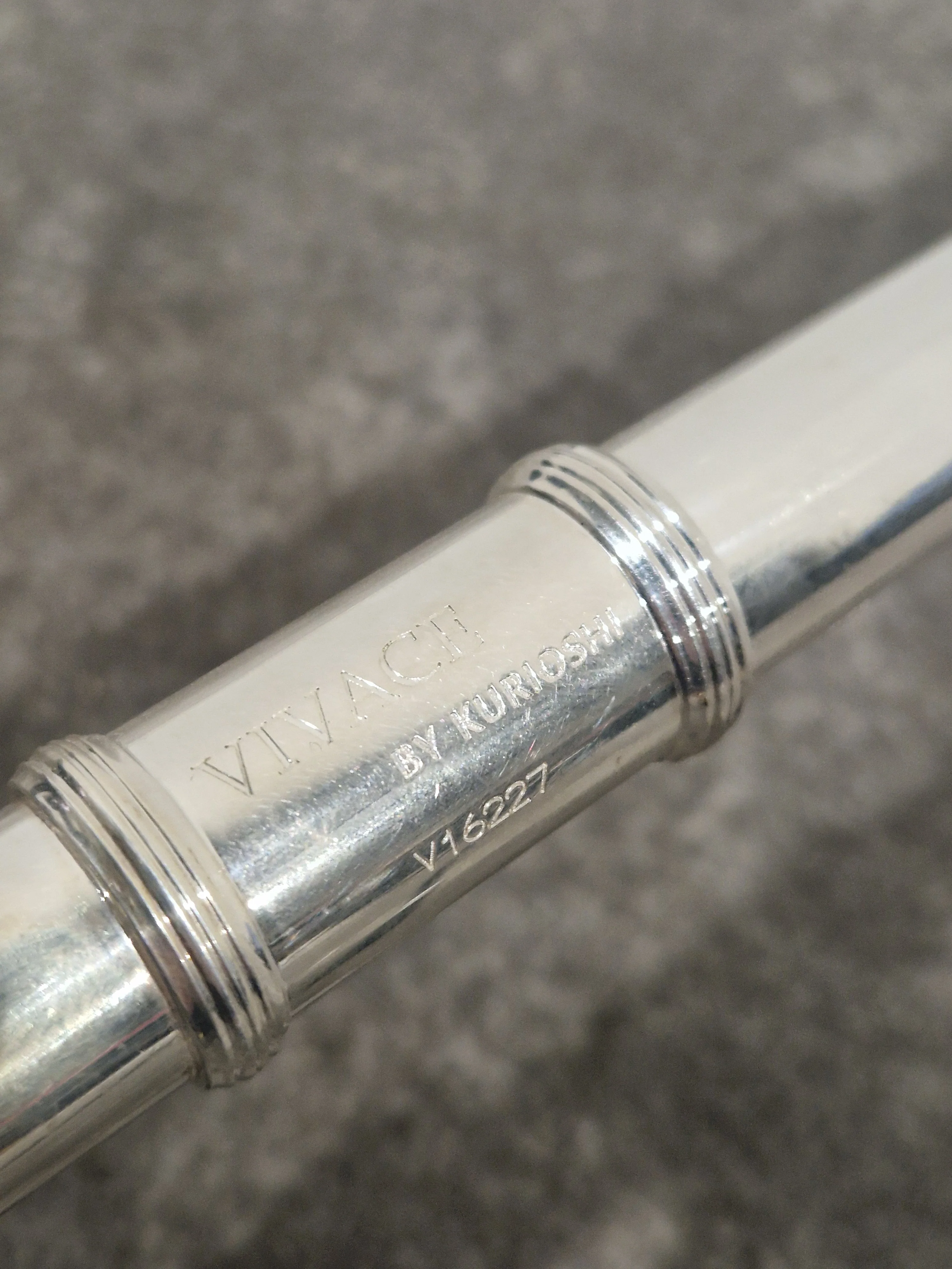 Kurioshi Vivace Silver Plated Flute - Silver-Plated Finish - Excellent w/ Soft Case - Image 4