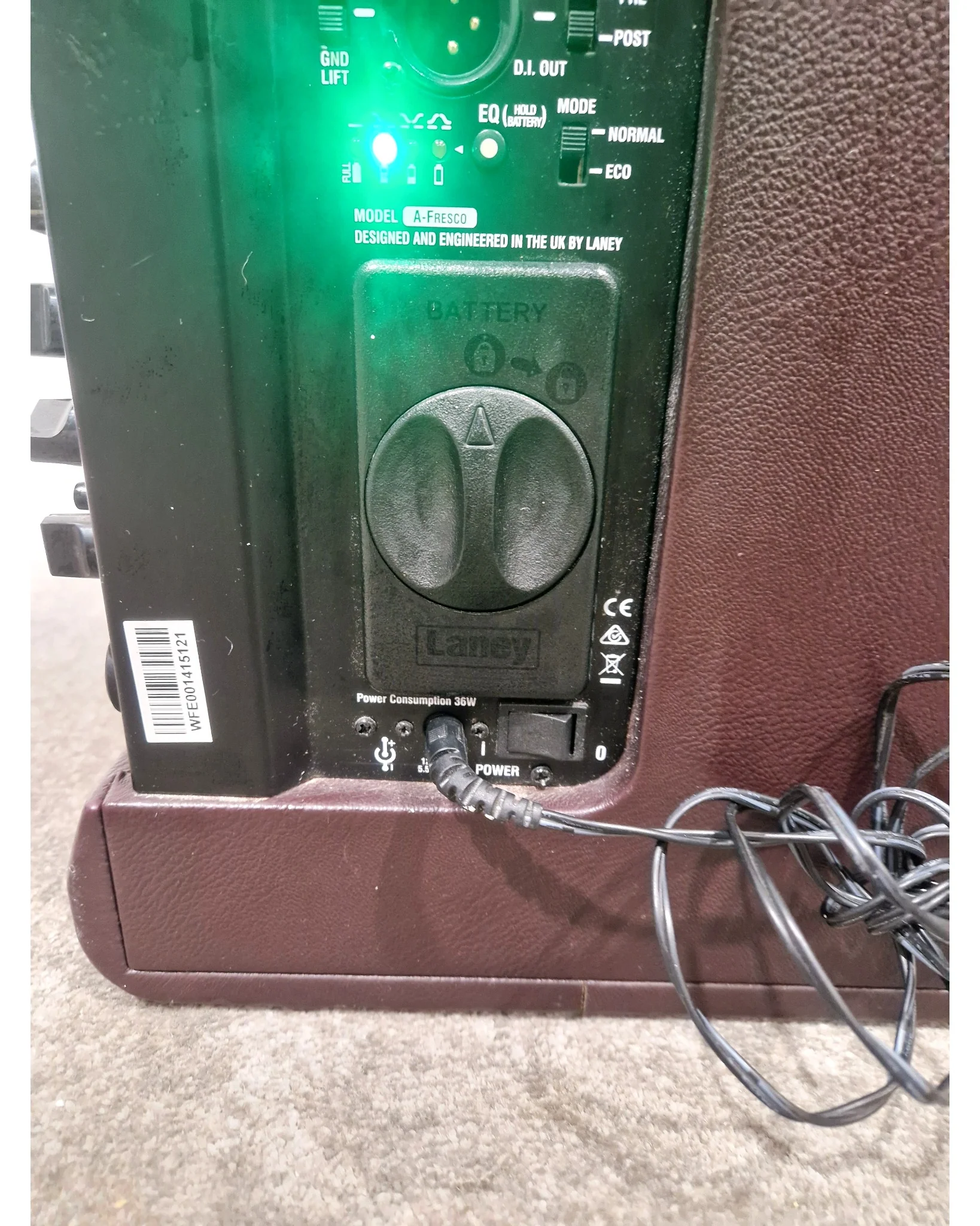 Laney A-FRESCO - Amplifier no Battery Pack - Brown - Good - Image 4
