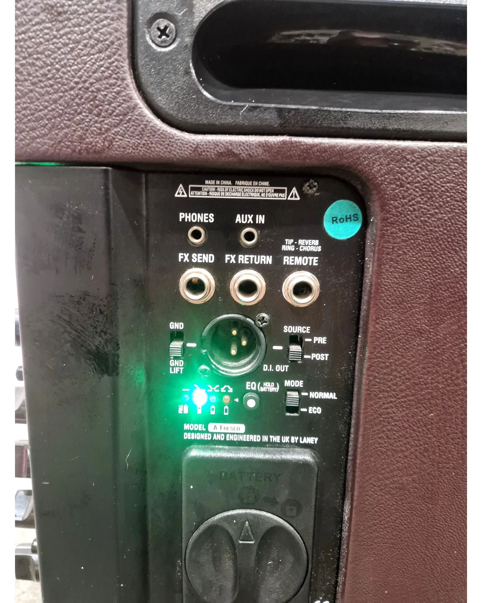 Laney A-FRESCO - Amplifier no Battery Pack - Brown - Good - Image 5