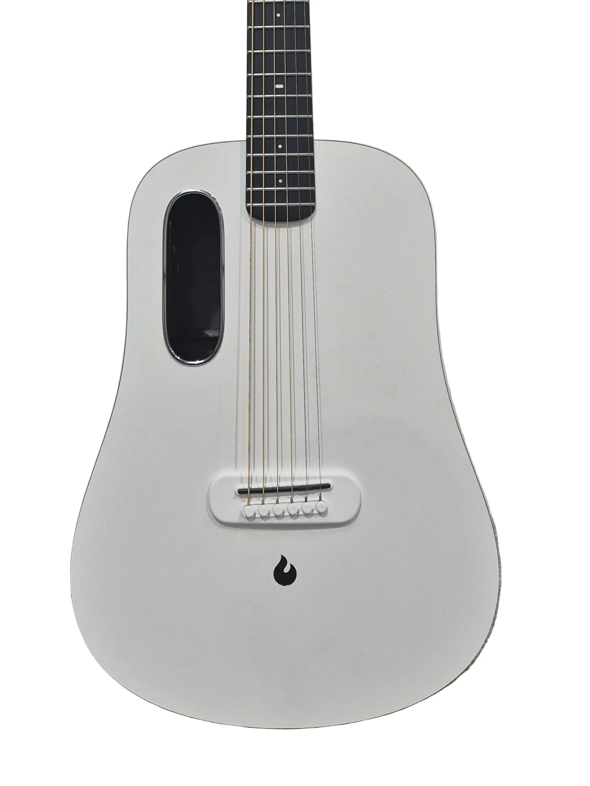 Lava ME 3 – White Smart Carbon Fiber Guitar – Excellent w/ Soft Gig Bag, New Strings & USB-C Cable - Image 3