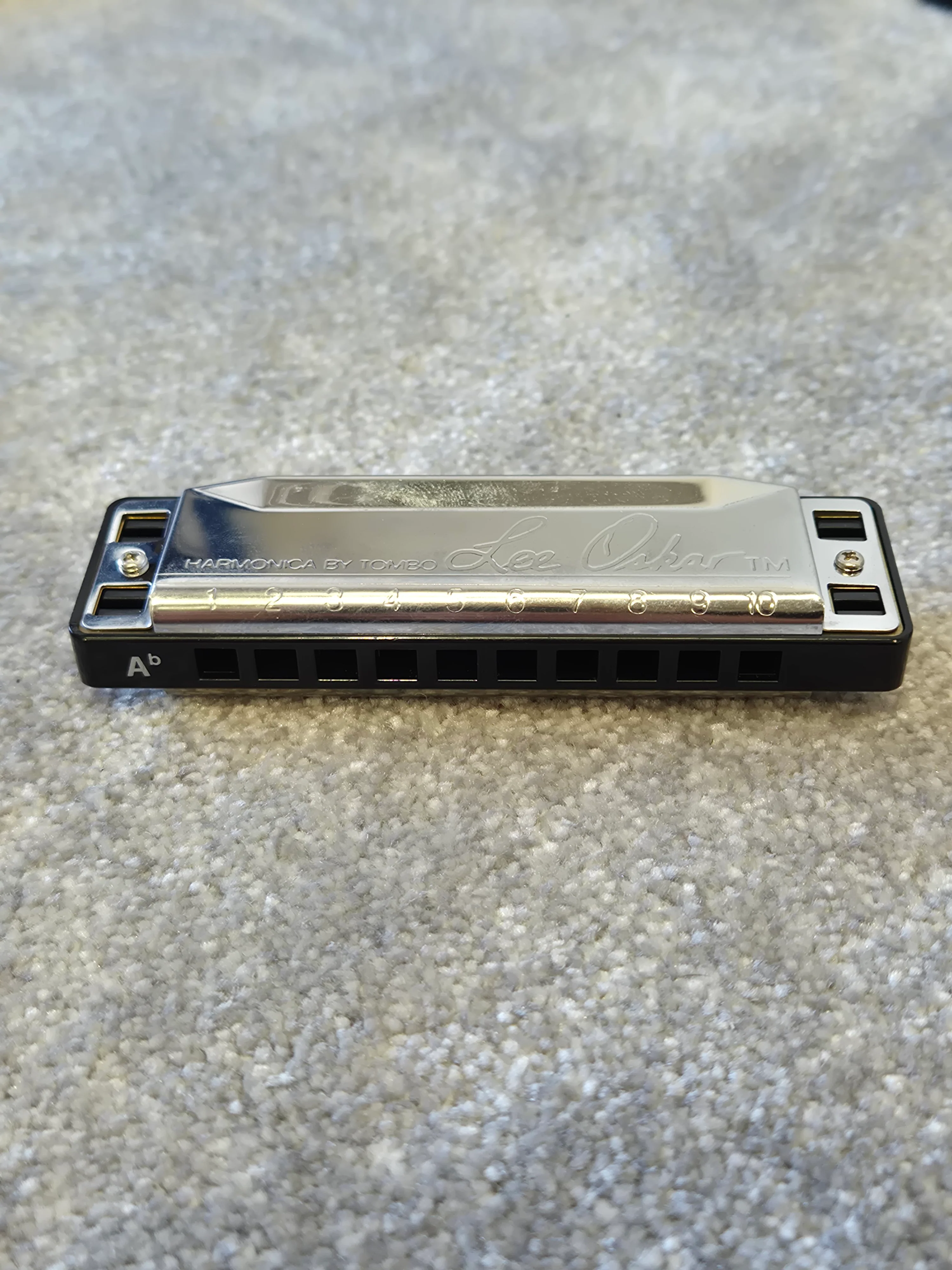 Lee Oskar Harmonica Ab - Harmonica by Tombo w/ Black Case - Image 3