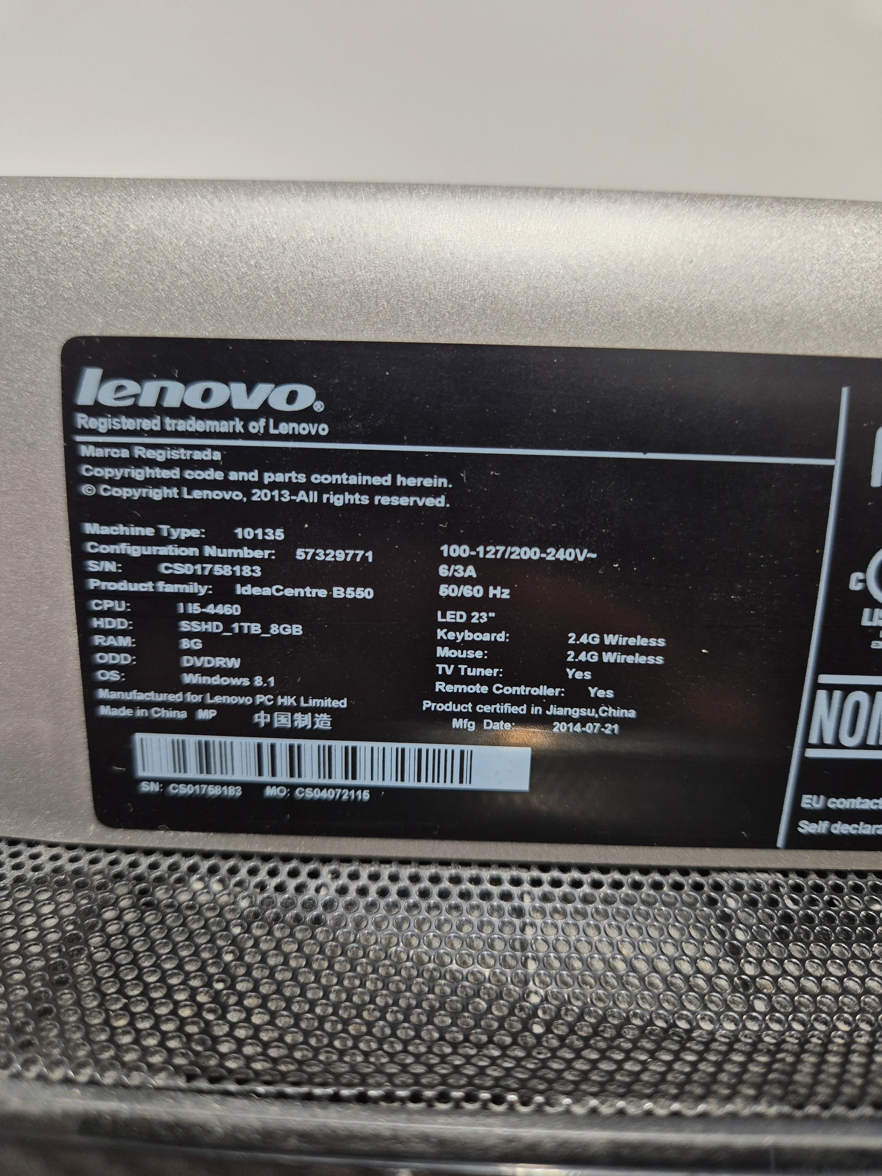 Lenovo Ideacentre B5-series Desktop Computer - High Performance, Compact Design - Very Good w/ Original Box & Power Supply - Image 6