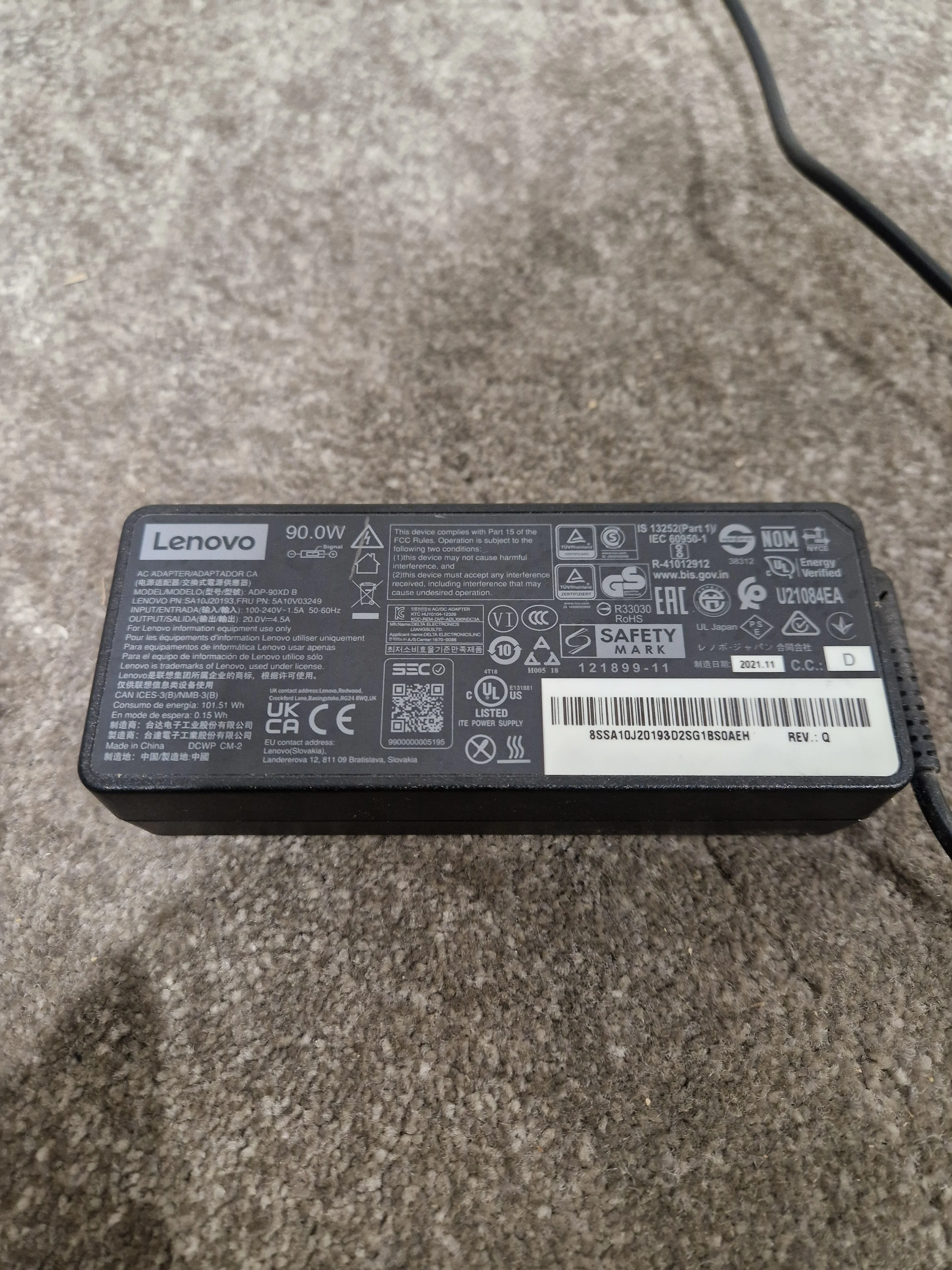 Lenovo Power Supply Unit - ADP-90XD PSU Adapter – Power adapter - Excellent - Image 2