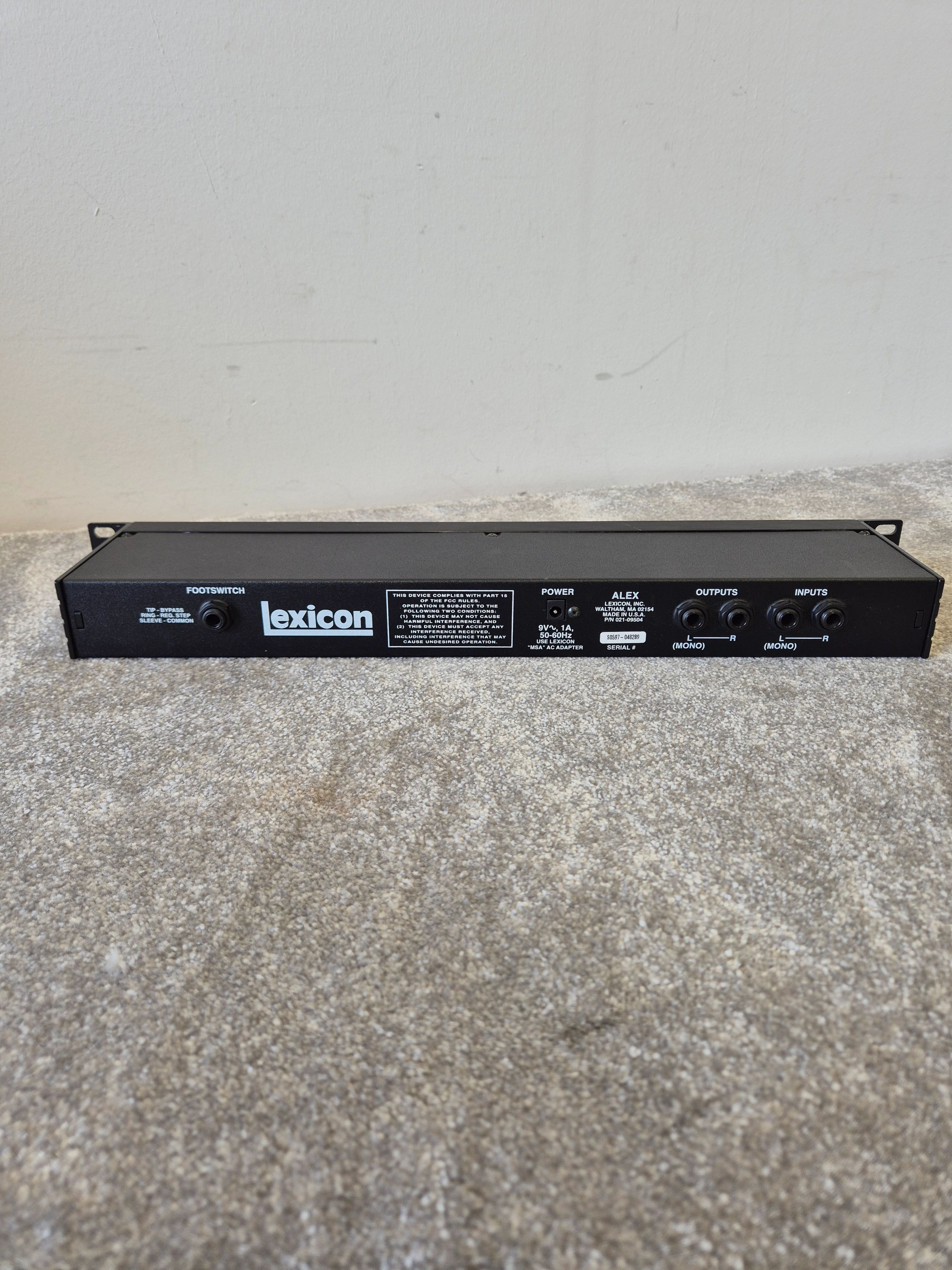 Lexicon Alex - Digital Reverb and Effects Processor - Excellent w/ Power Supply - Image 7