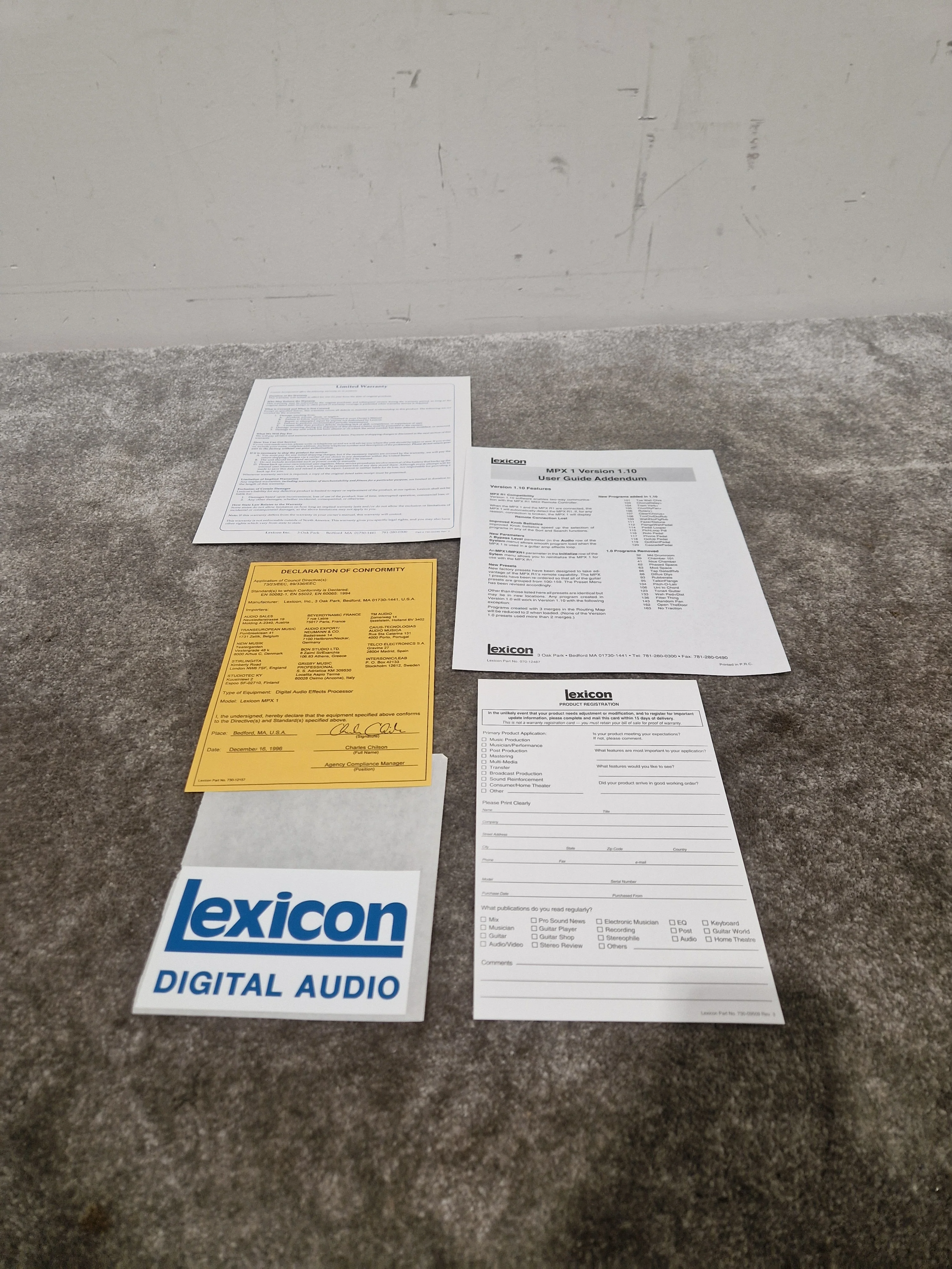 Lexicon MPX1 - Multi-Effects Processor - Excellent w/ Power Supply - Image 16