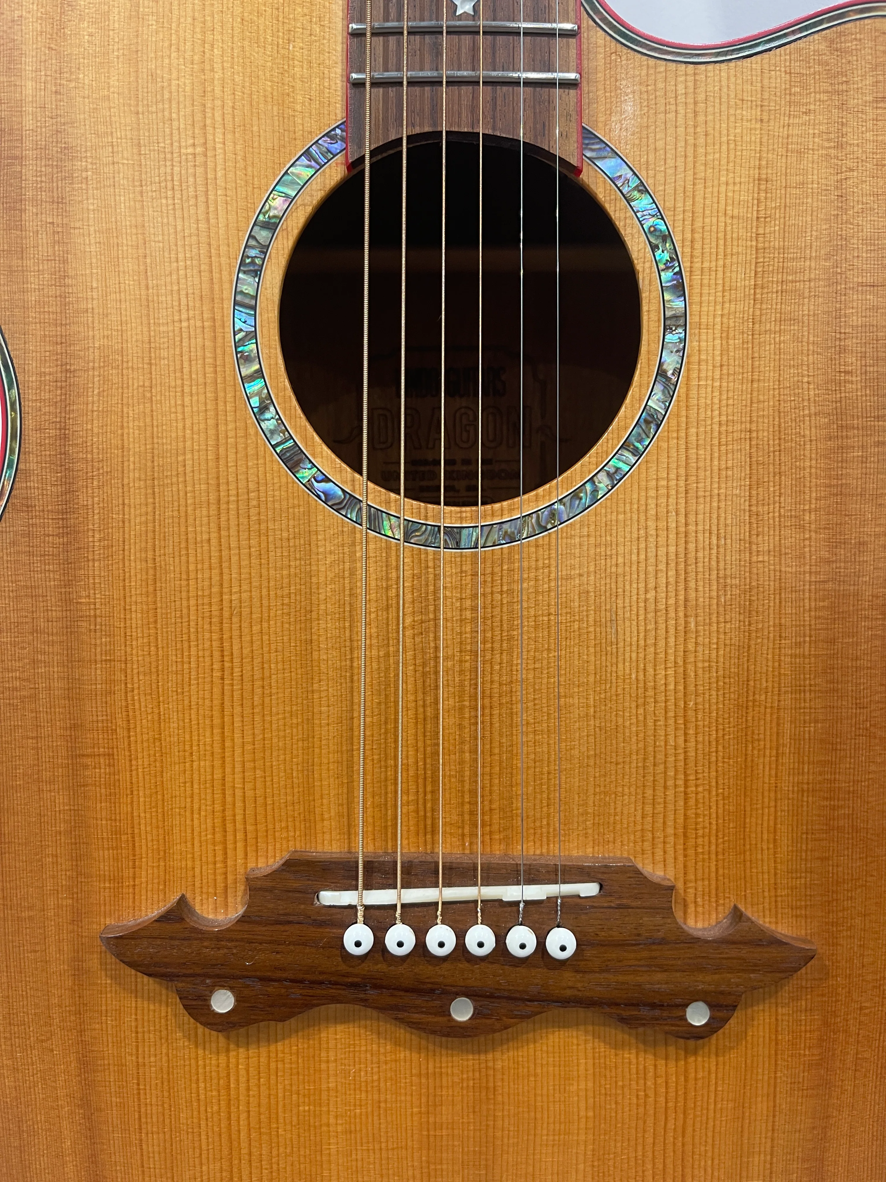 Lindo Dragon Electro Acoustic Guitar - Professionally Setup - Image 11